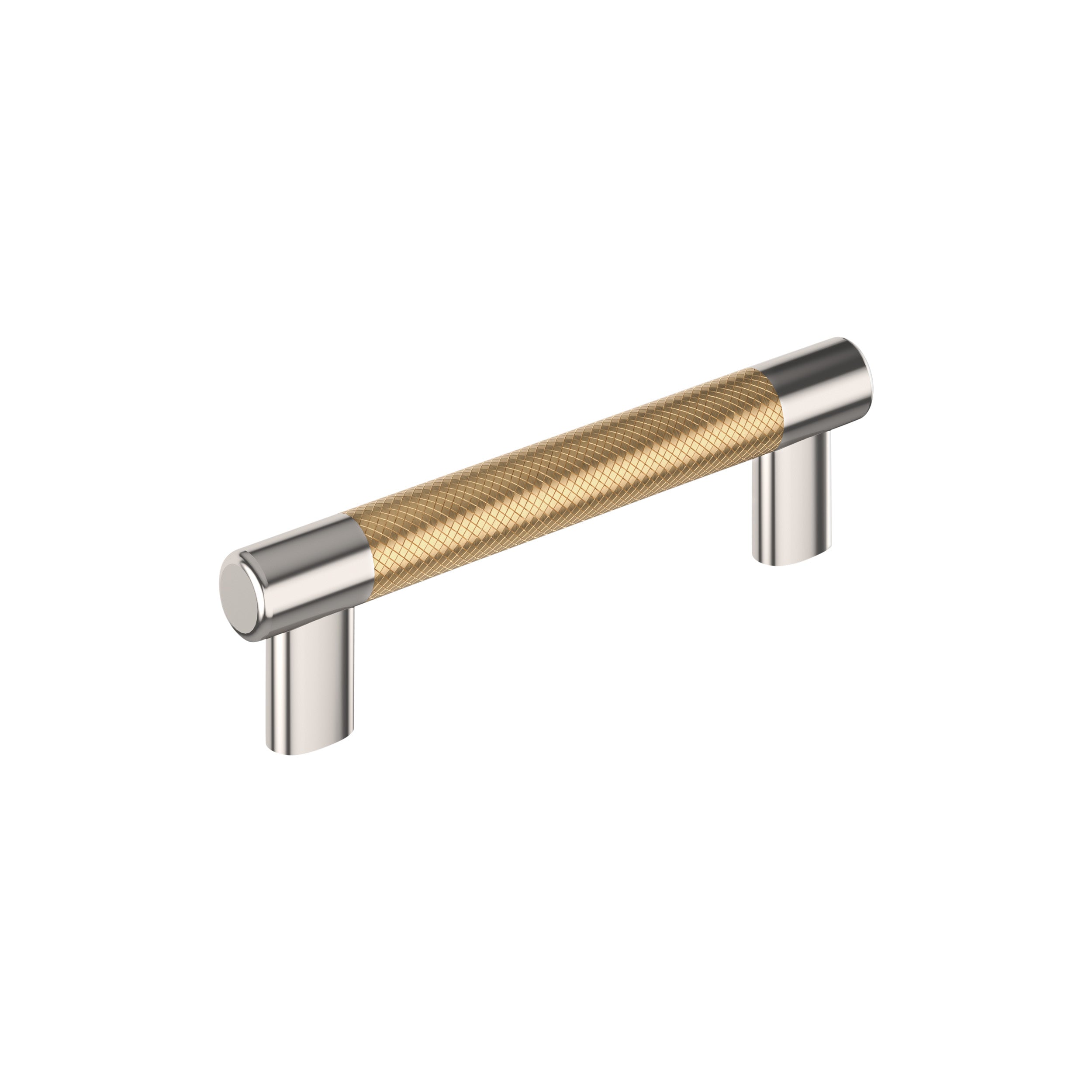 Esquire 5-1/16 inch (128mm) Center-to-Center Polished Nickel/Champagne Bronze Cabinet Pull