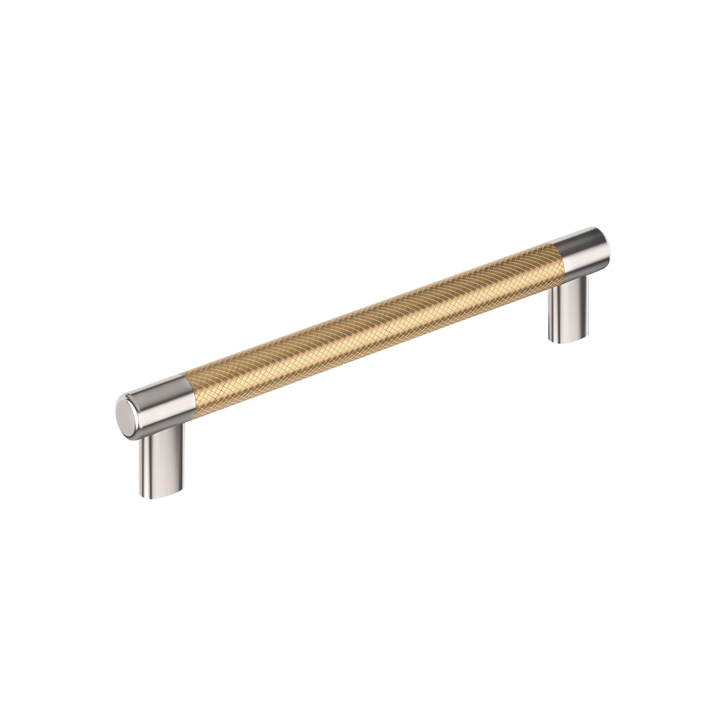 Esquire 8 inch (203mm) Center-to-Center Polished Nickel/Champagne Bronze Cabinet Pull