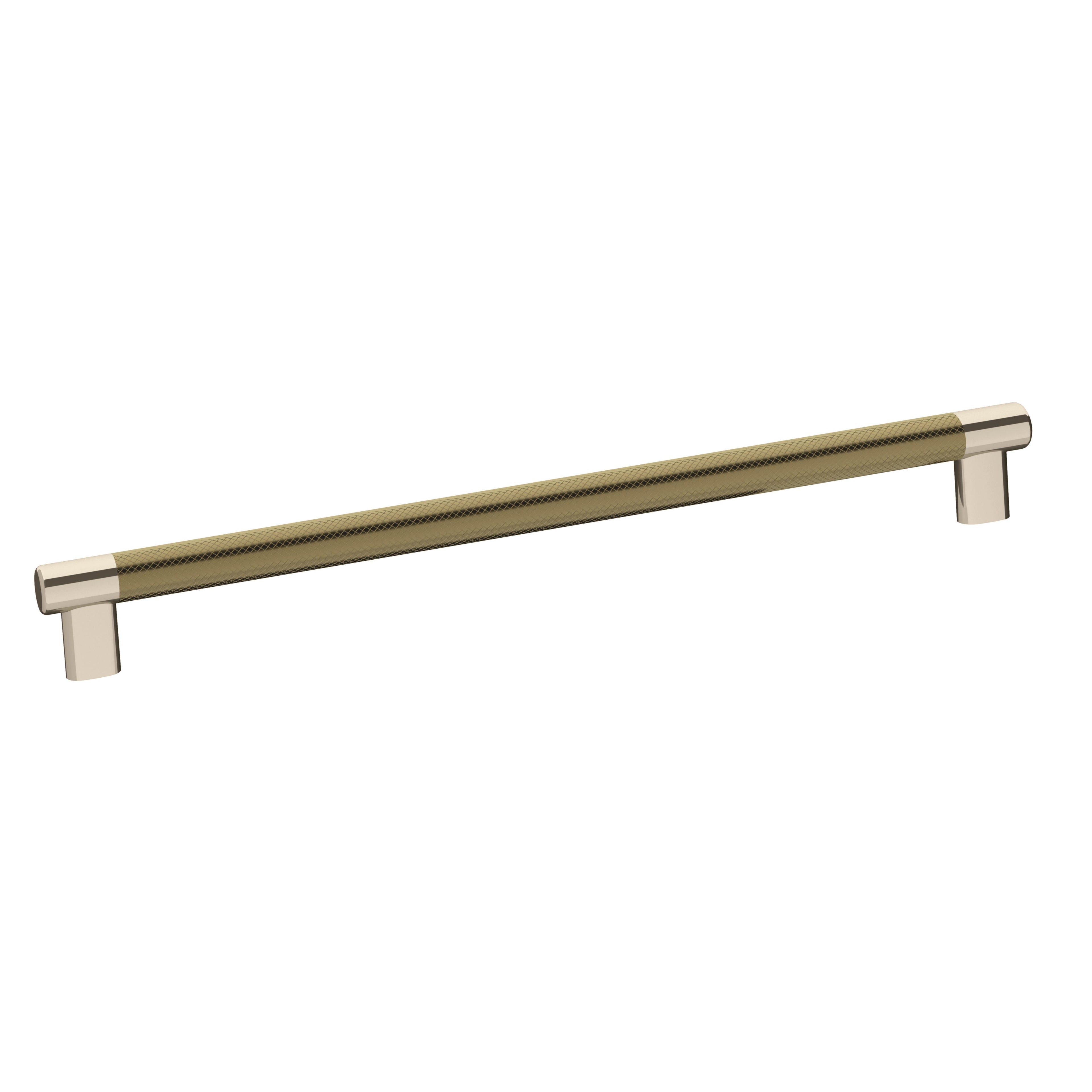 Esquire 12-5/8 inch (320mm) Center-to-Center Polished Nickel/Golden Champagne Cabinet Pull