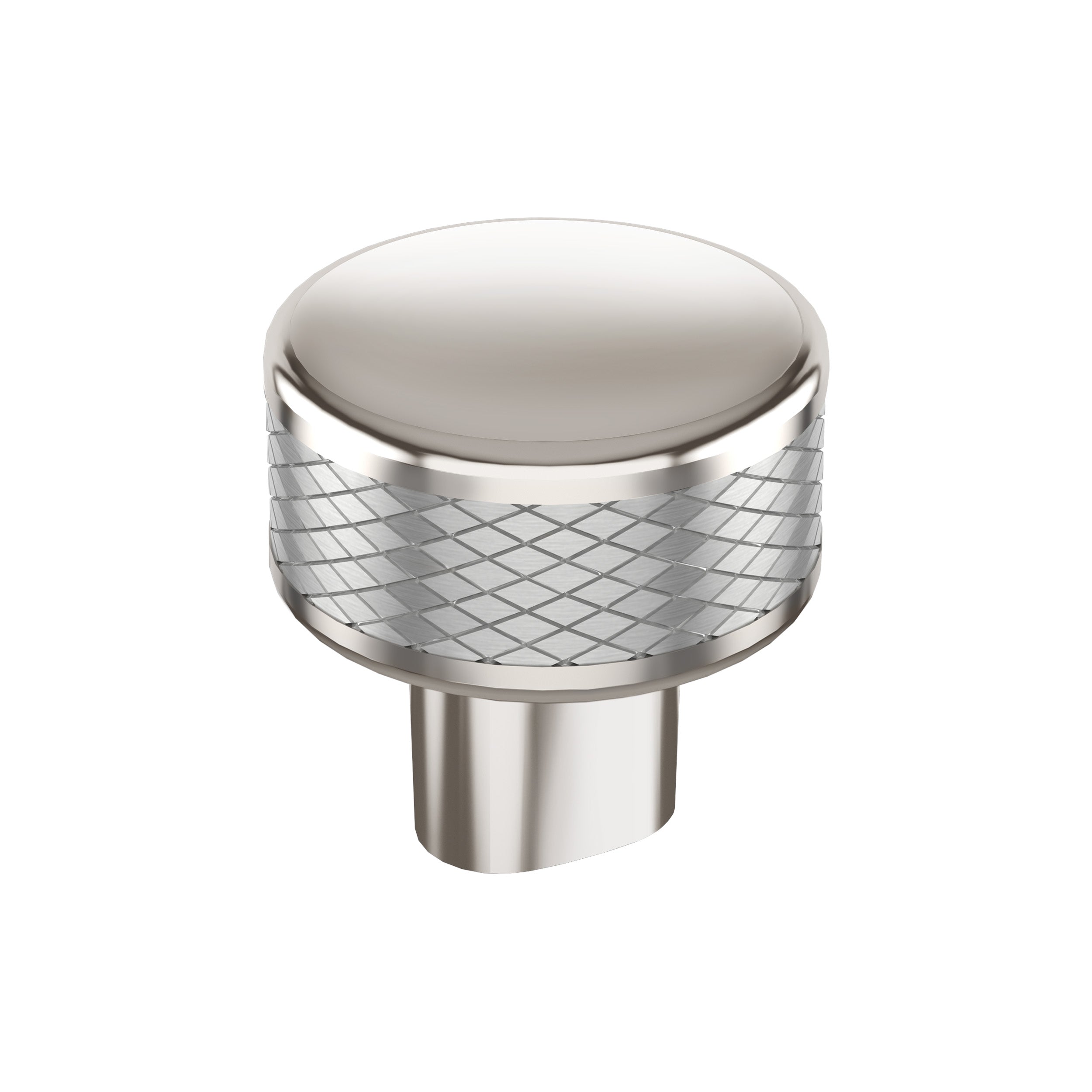 Esquire 1-1/4 inch (32mm) Diameter Polished Nickel/Stainless Steel Cabinet Knob