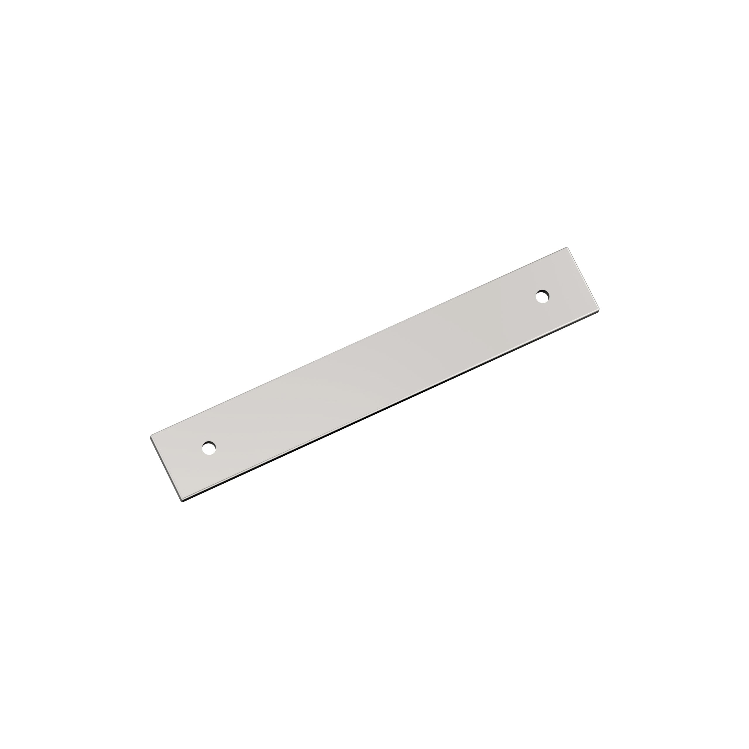 Ladera 5-1/16 inch (128mm) Center-to-Center Rectangle Polished Nickel Cabinet Pull Backplate