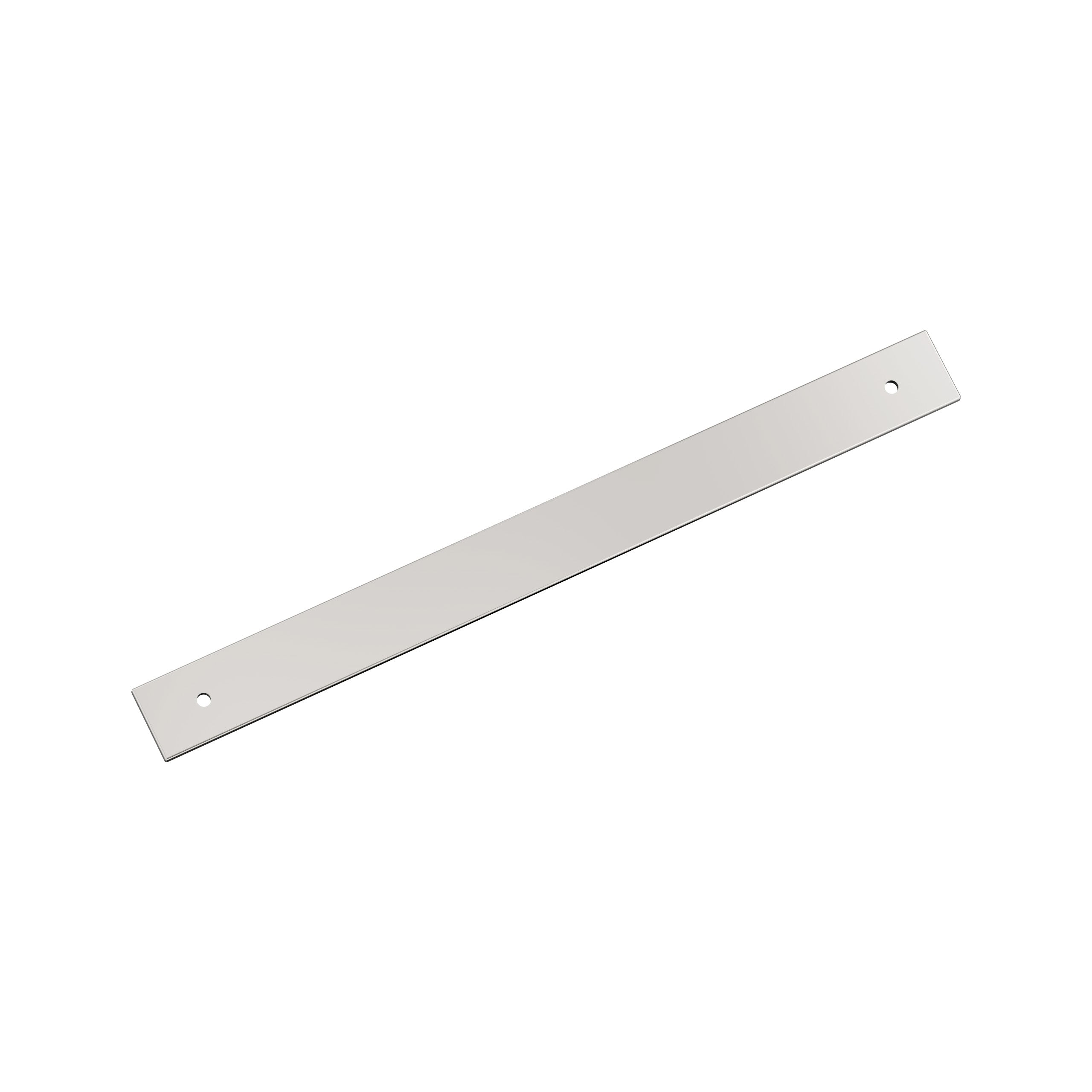 Ladera 12 inch (305mm) Center-to-Center Rectangle Polished Nickel Cabinet Pull Backplate