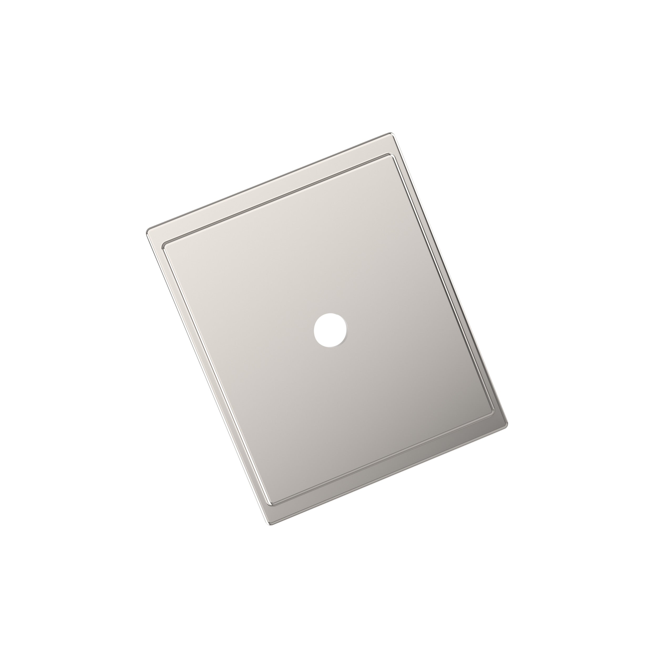 Maymont 1-5/8 inch (41mm) Length Square Polished Nickel Cabinet Knob Backplate