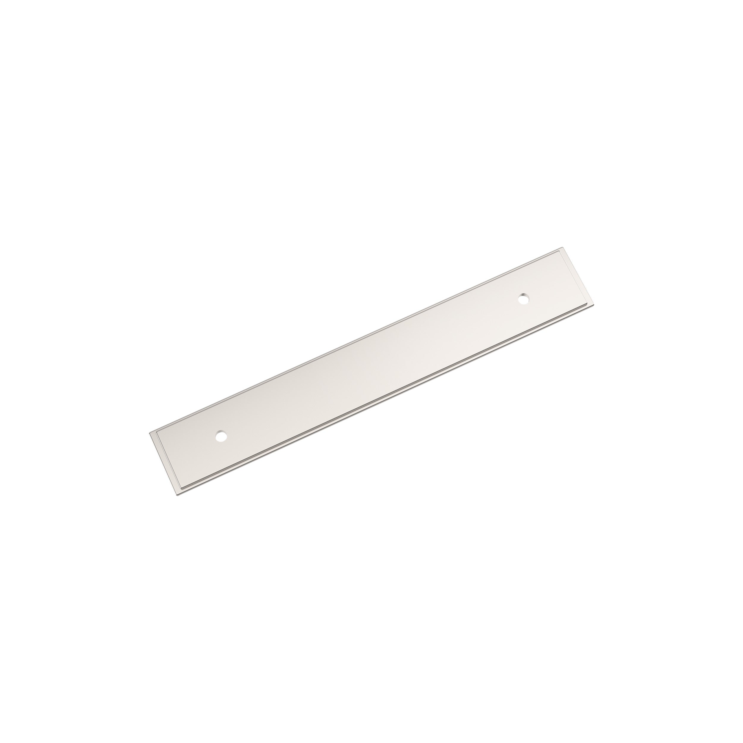 Maymont 5-1/16 inch (128mm) Center-to-Center Rectangle Polished Nickel Cabinet Pull Backplate