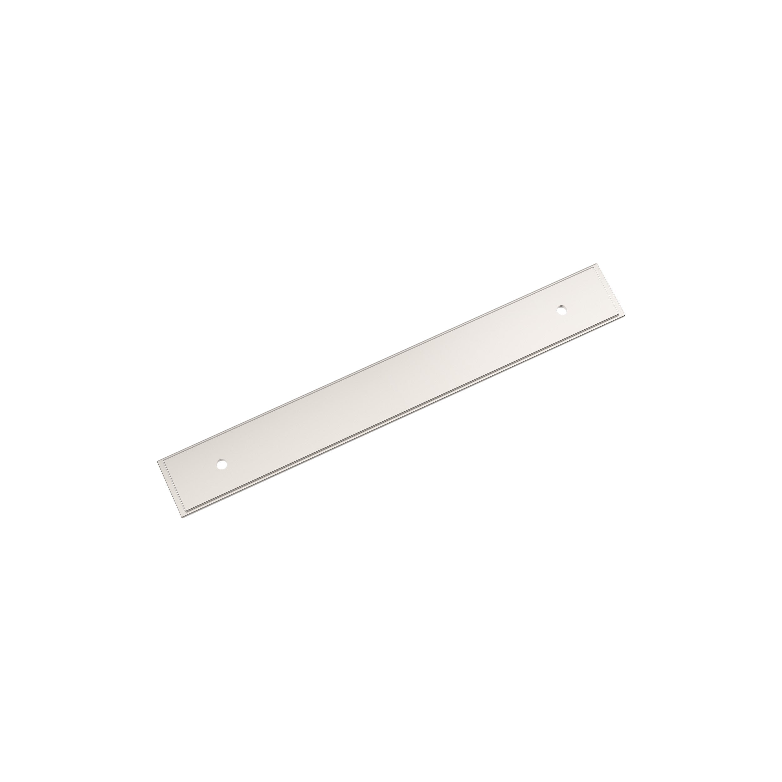 Maymont 6-5/16 inch (160mm) Center-to-Center Rectangle Polished Nickel Cabinet Pull Backplate