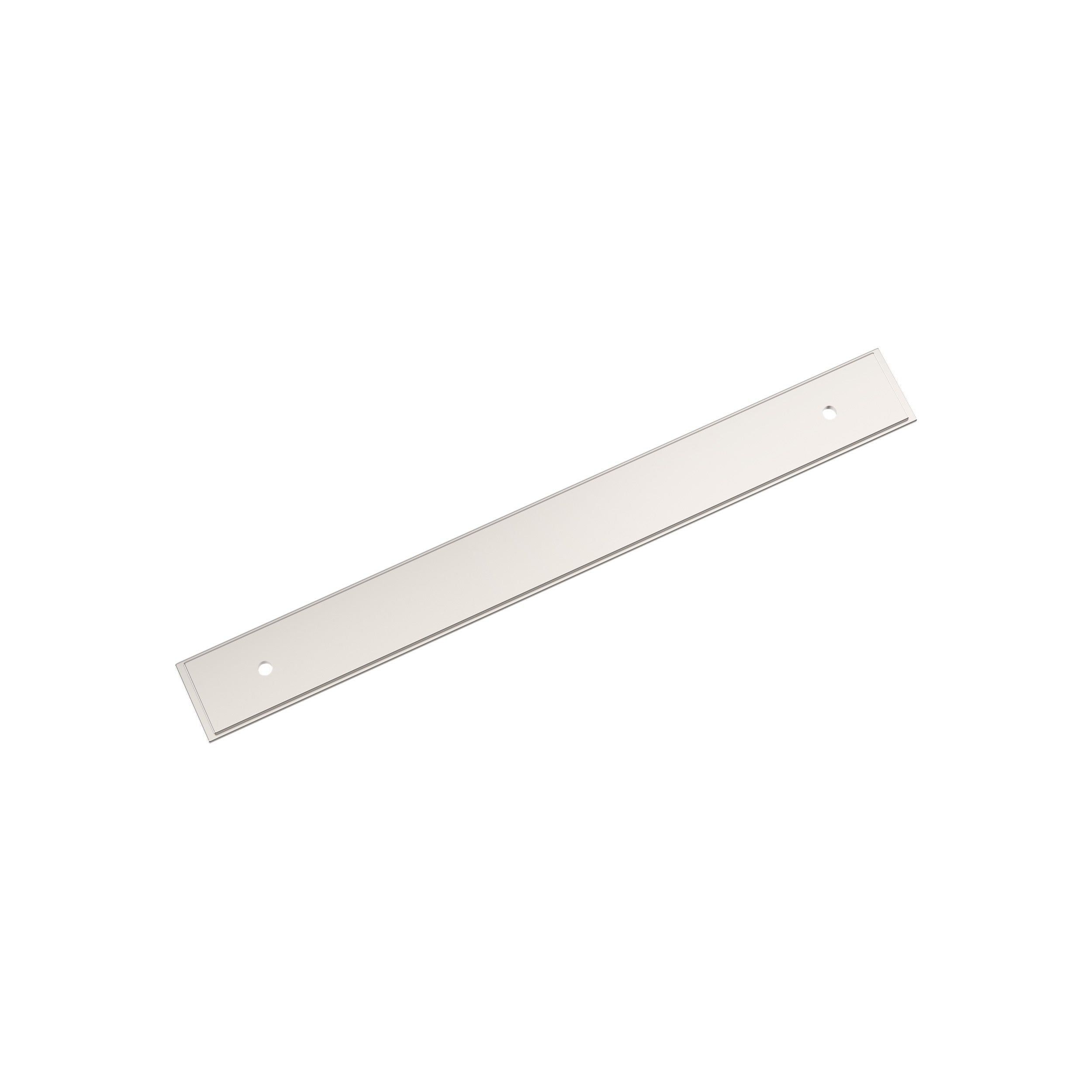 Maymont 7-9/16 inch (192mm) Center-to-Center Rectangle Polished Nickel Cabinet Pull Backplate