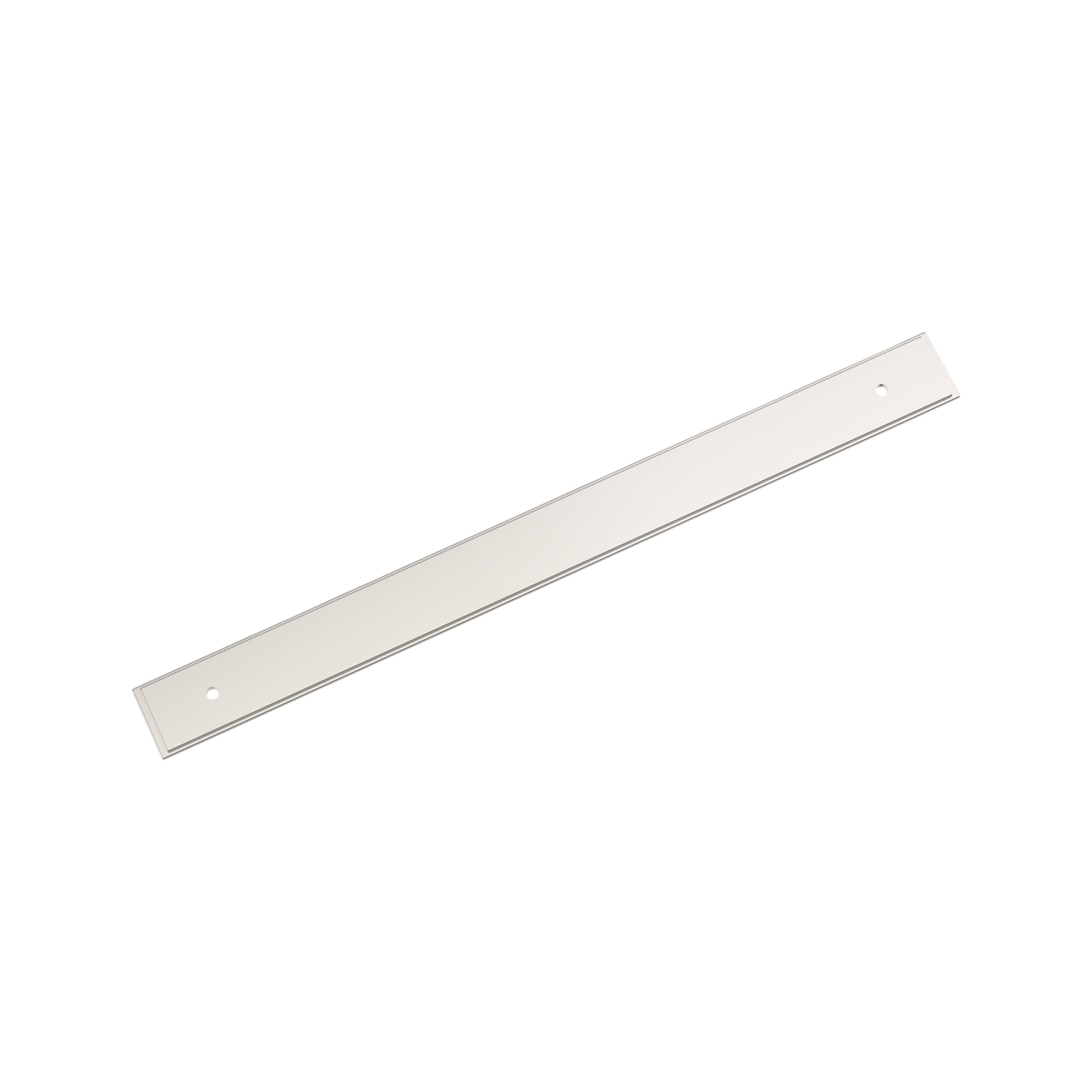 Maymont 10-1/16 inch (256mm) Center-to-Center Rectangle Polished Nickel Cabinet Pull Backplate