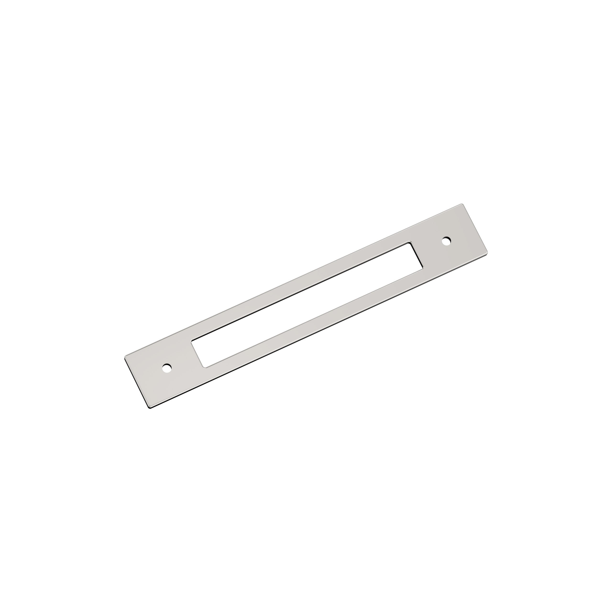 Medora 6-5/16 inch (160mm) Center-to-Center Rectangle Polished Nickel Cabinet Pull Backplate