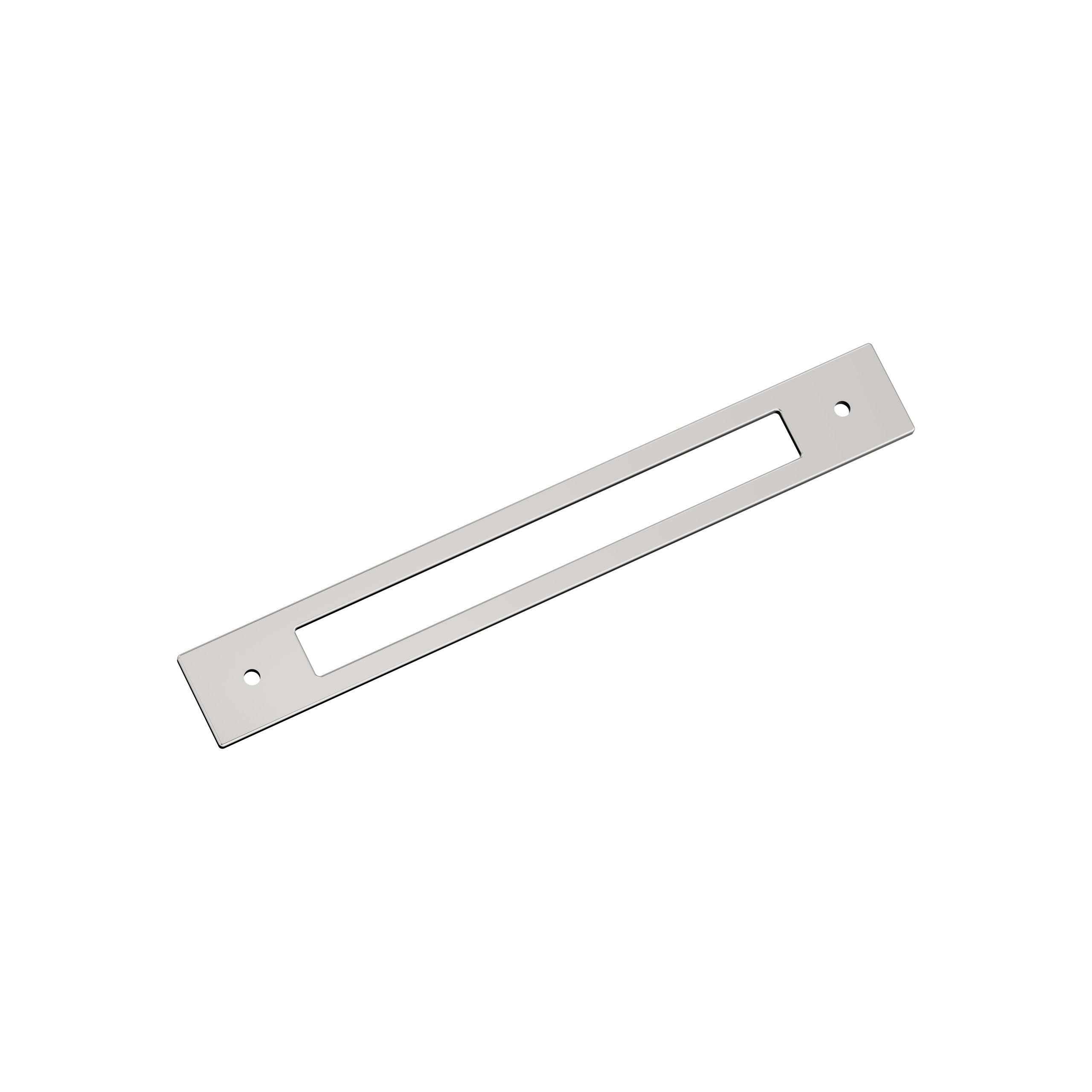 Medora 7-9/16 inch (192mm) Center-to-Center Rectangle Polished Nickel Cabinet Pull Backplate