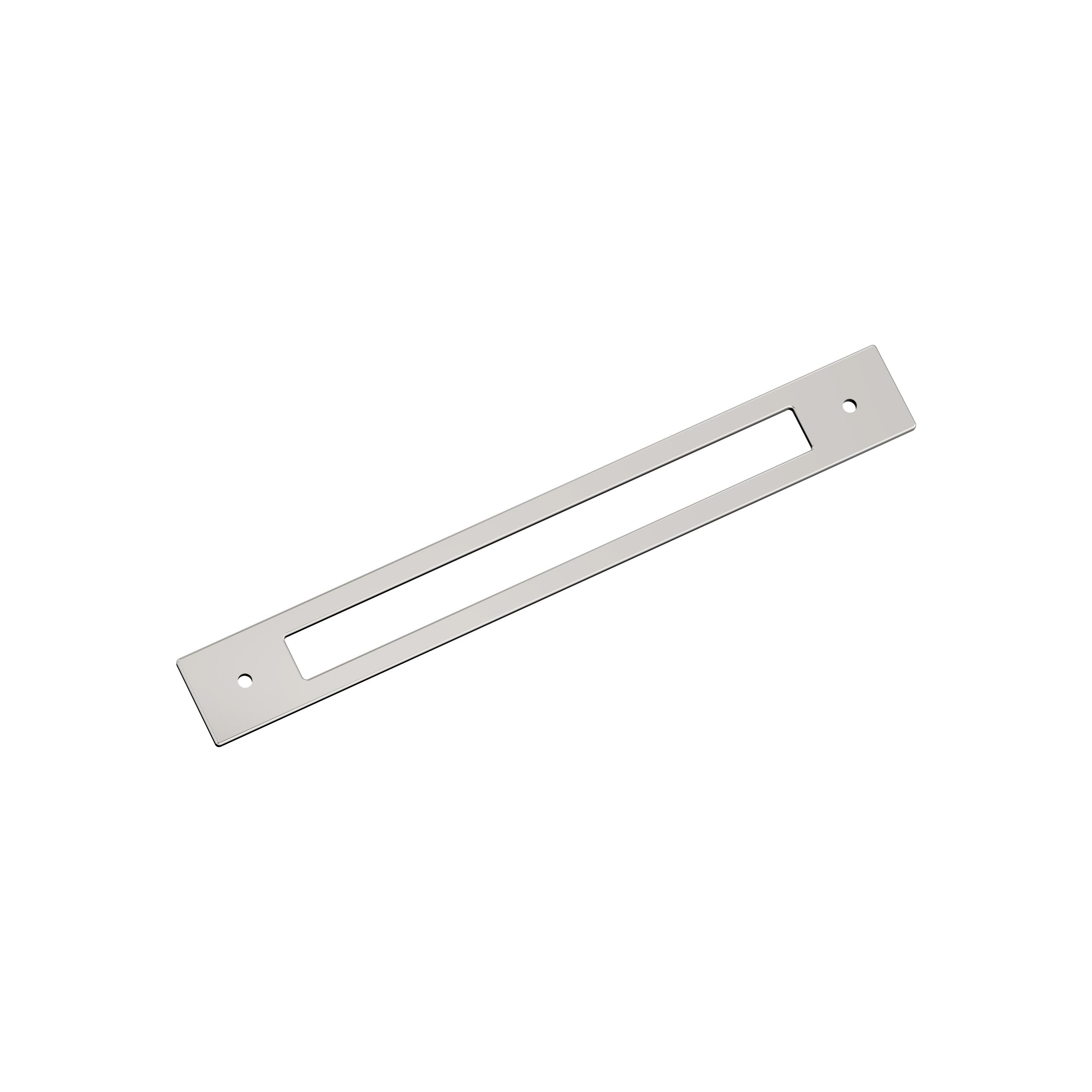 Medora 8-13/16 inch (224mm) Center-to-Center Rectangle Polished Nickel Cabinet Pull Backplate