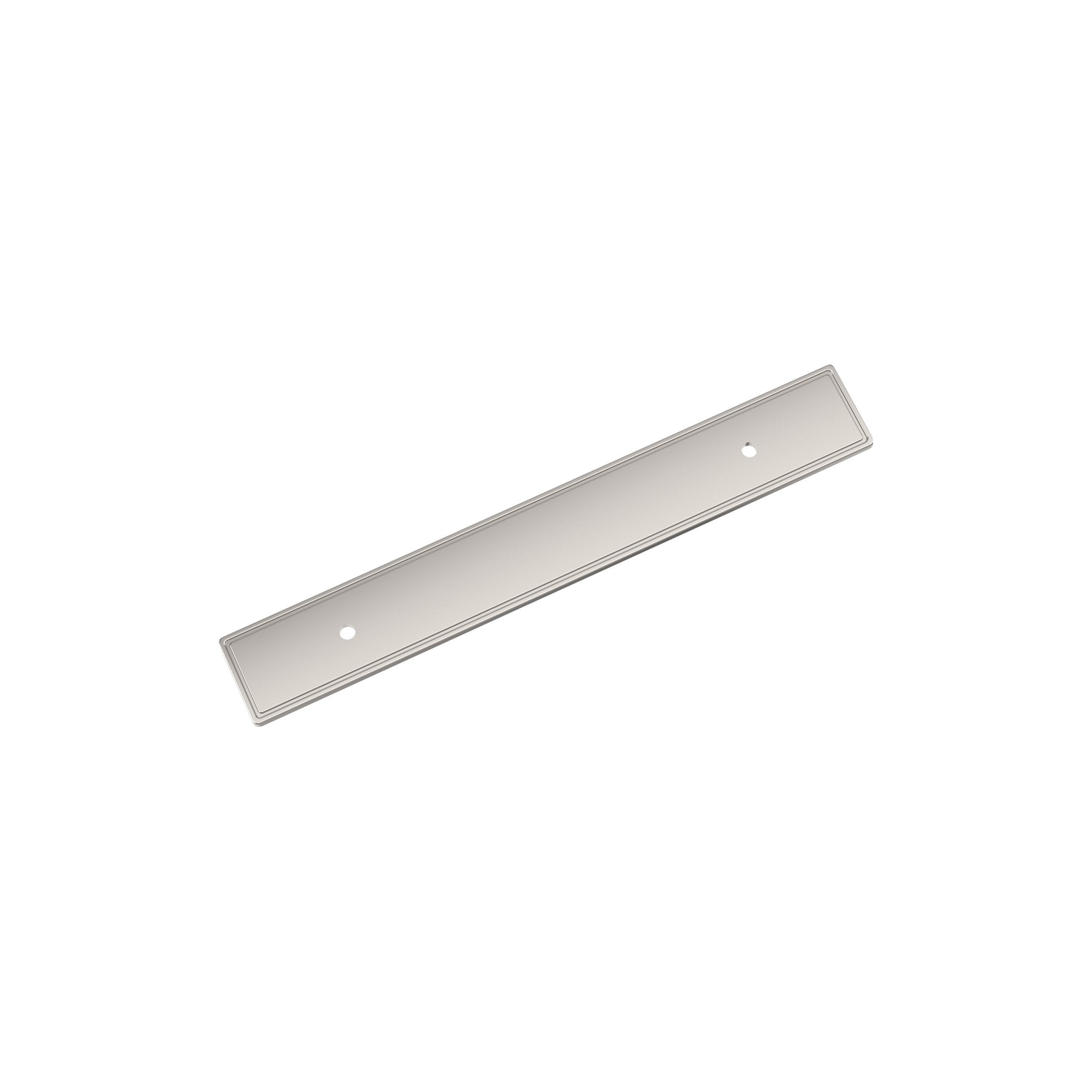 Thoreau 5-1/16 inch (128mm) Center-to-Center Rectangle Polished Nickel Cabinet Pull Backplate