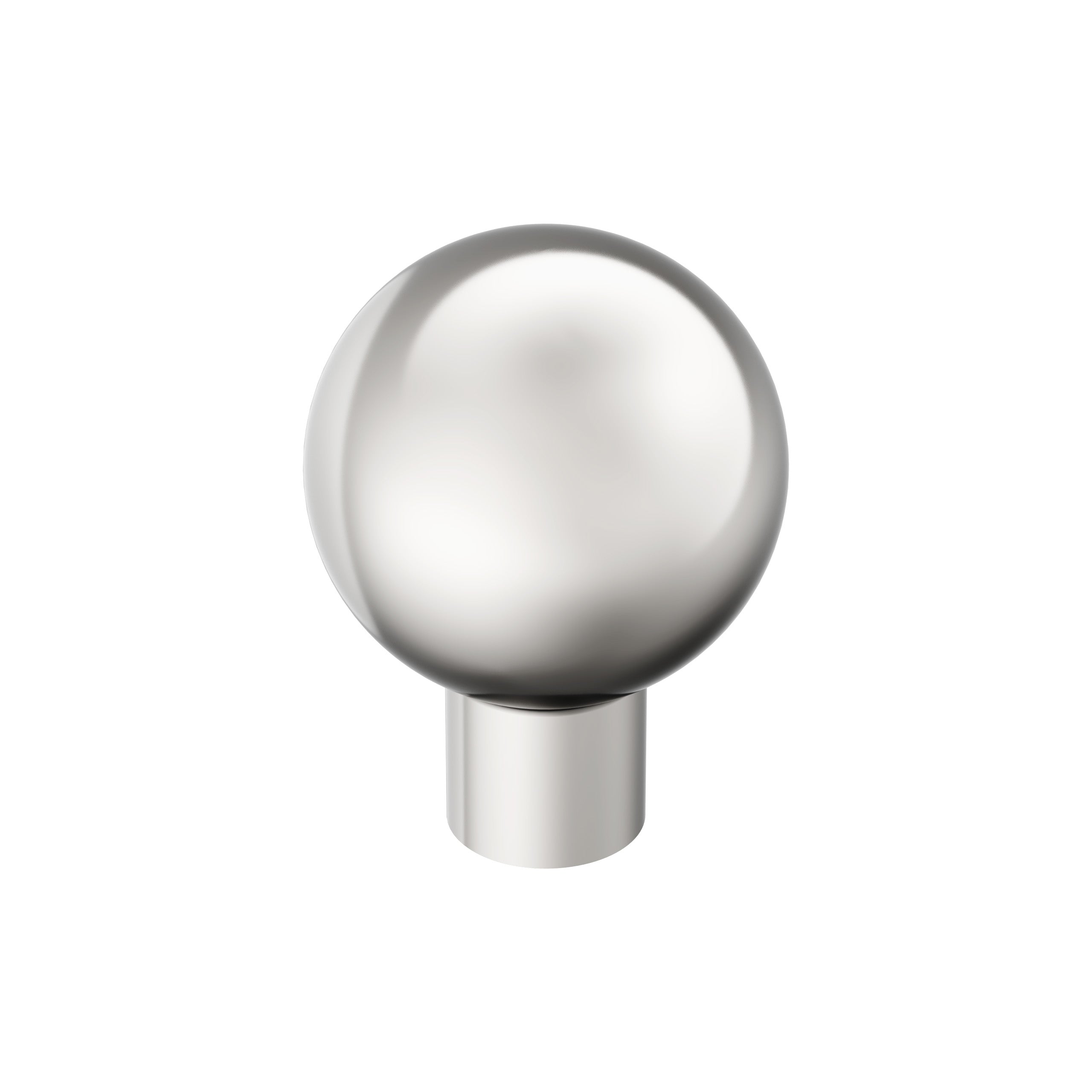 Coble 1-1/8 inch (29mm) Diameter Polished Nickel Cabinet Knob