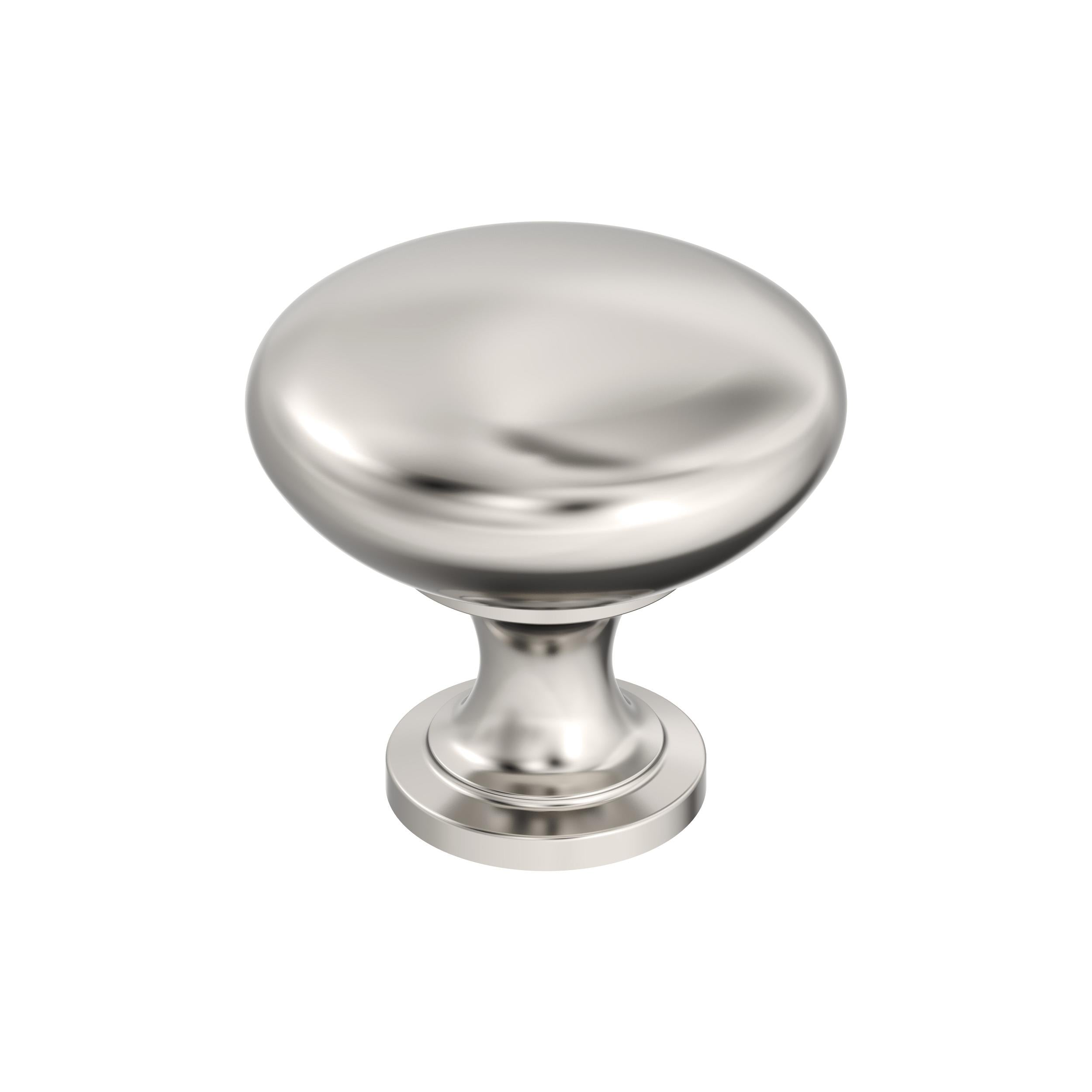 Edona 1-1/4 inch (32mm) Diameter Polished Nickel Cabinet Knob