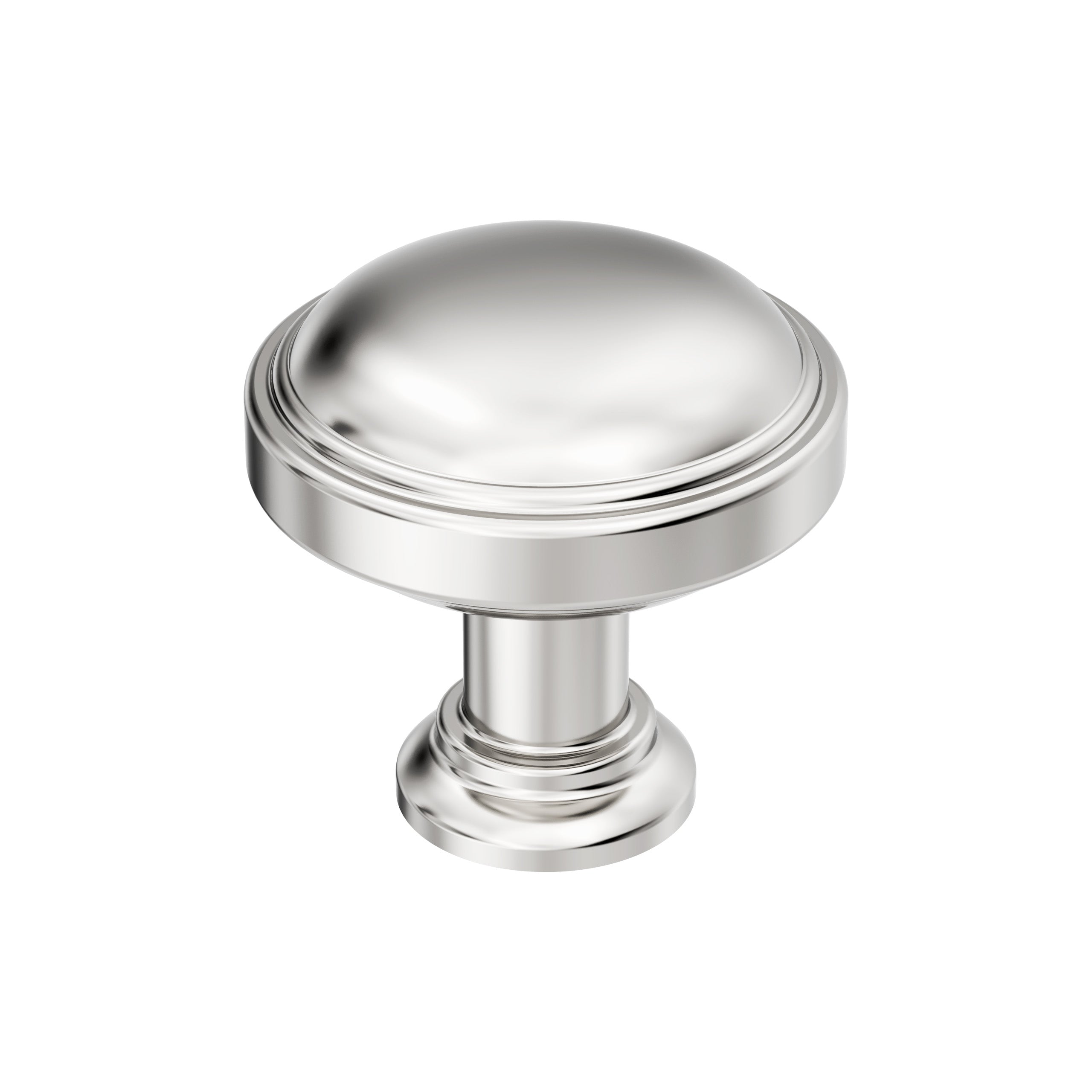 Enlivity 1-1/4 inch (32mm) Diameter Polished Nickel Cabinet Knob