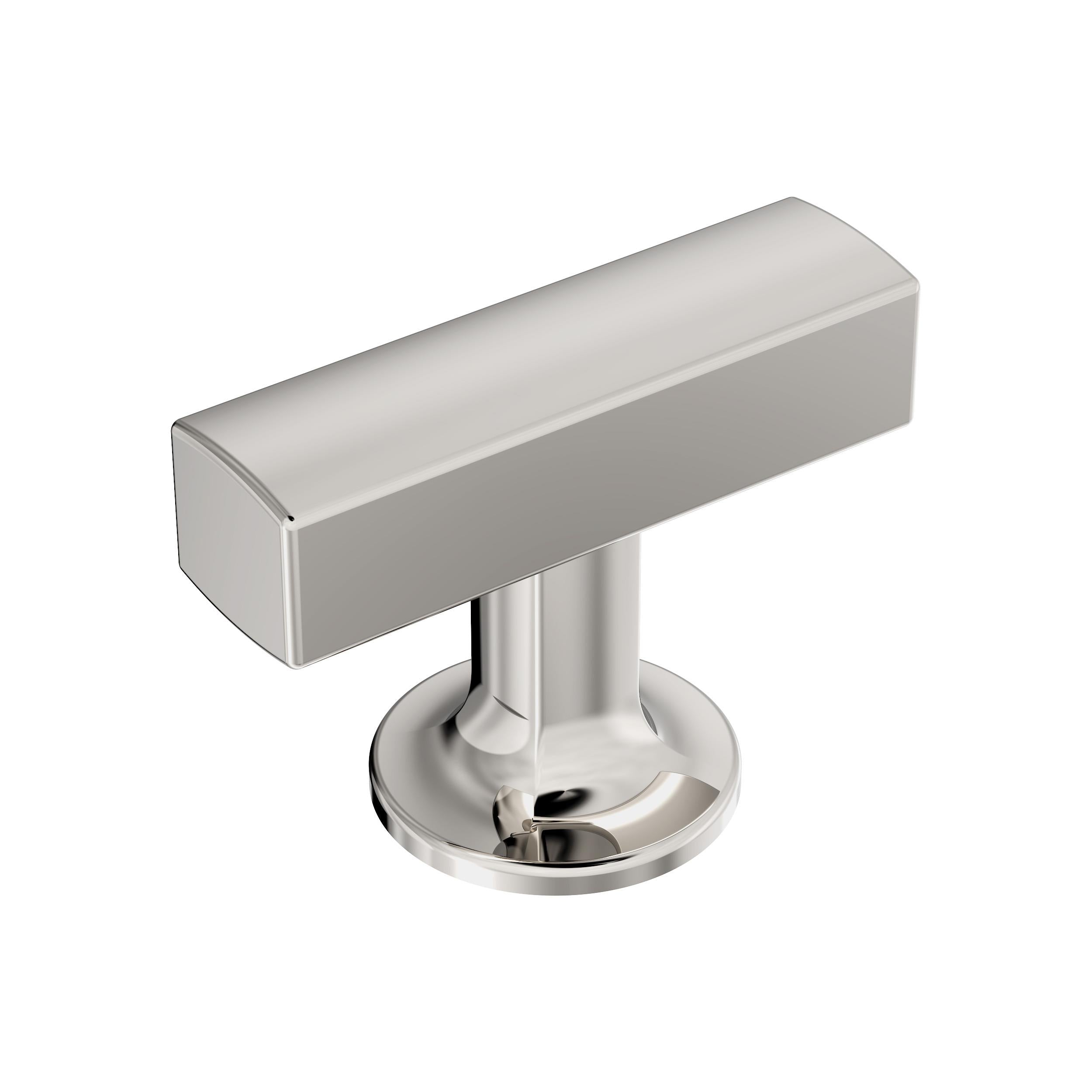 Everett 1-3/4 inch (44mm) Length Polished Nickel Cabinet Knob