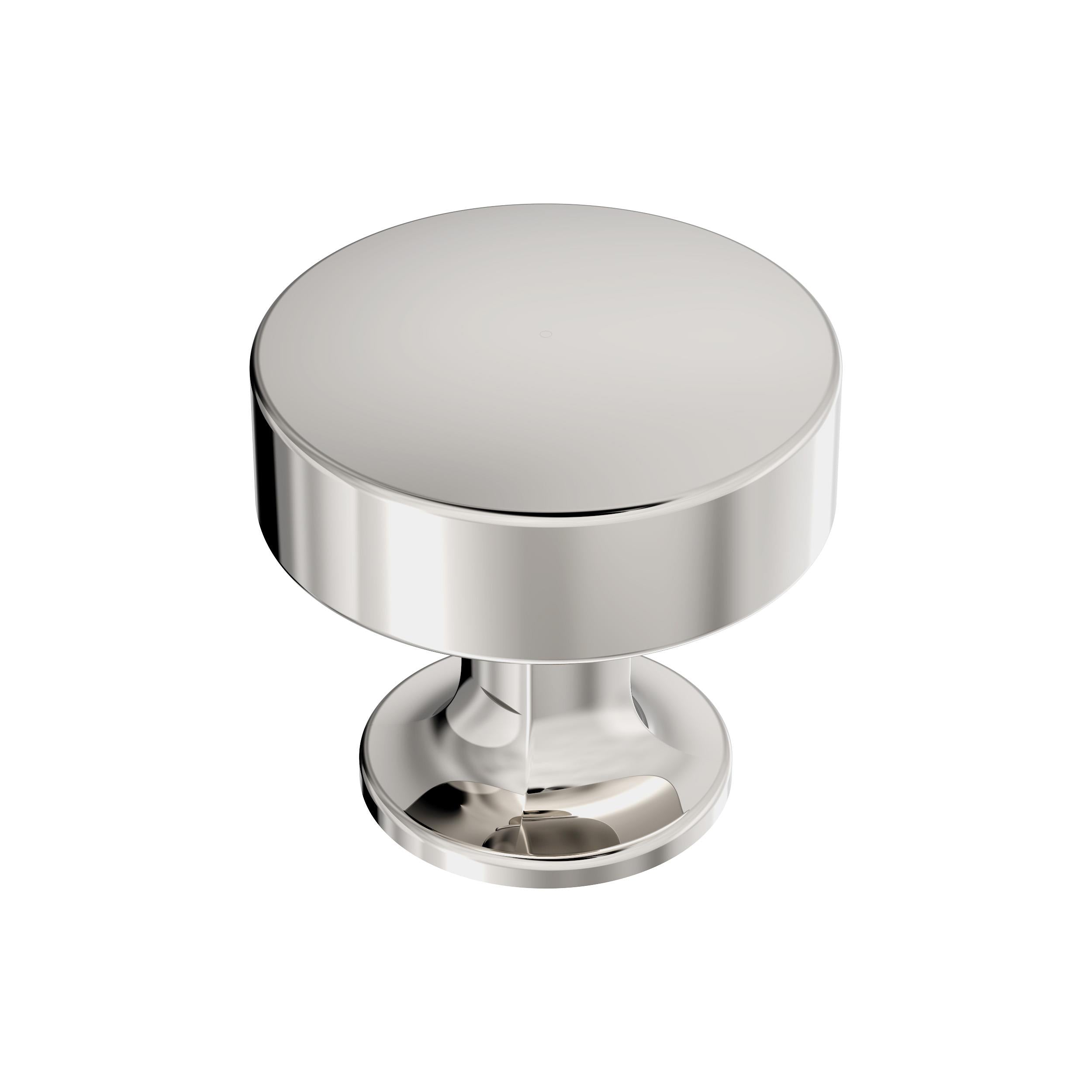 Everett 1-5/16 inch (33mm) Diameter Polished Nickel Cabinet Knob