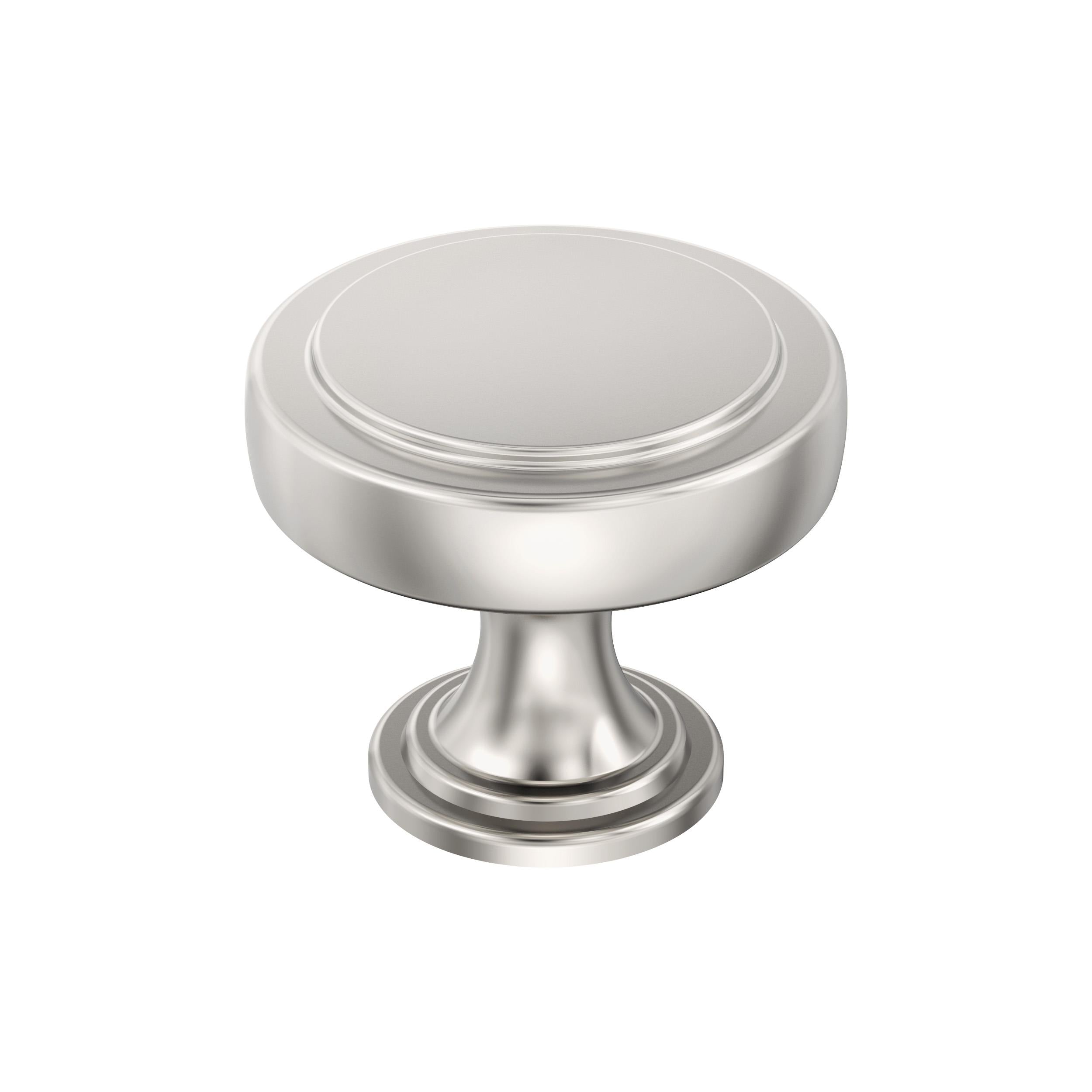 Exceed 1-1/2 inch (38mm) Diameter Polished Nickel Cabinet Knob