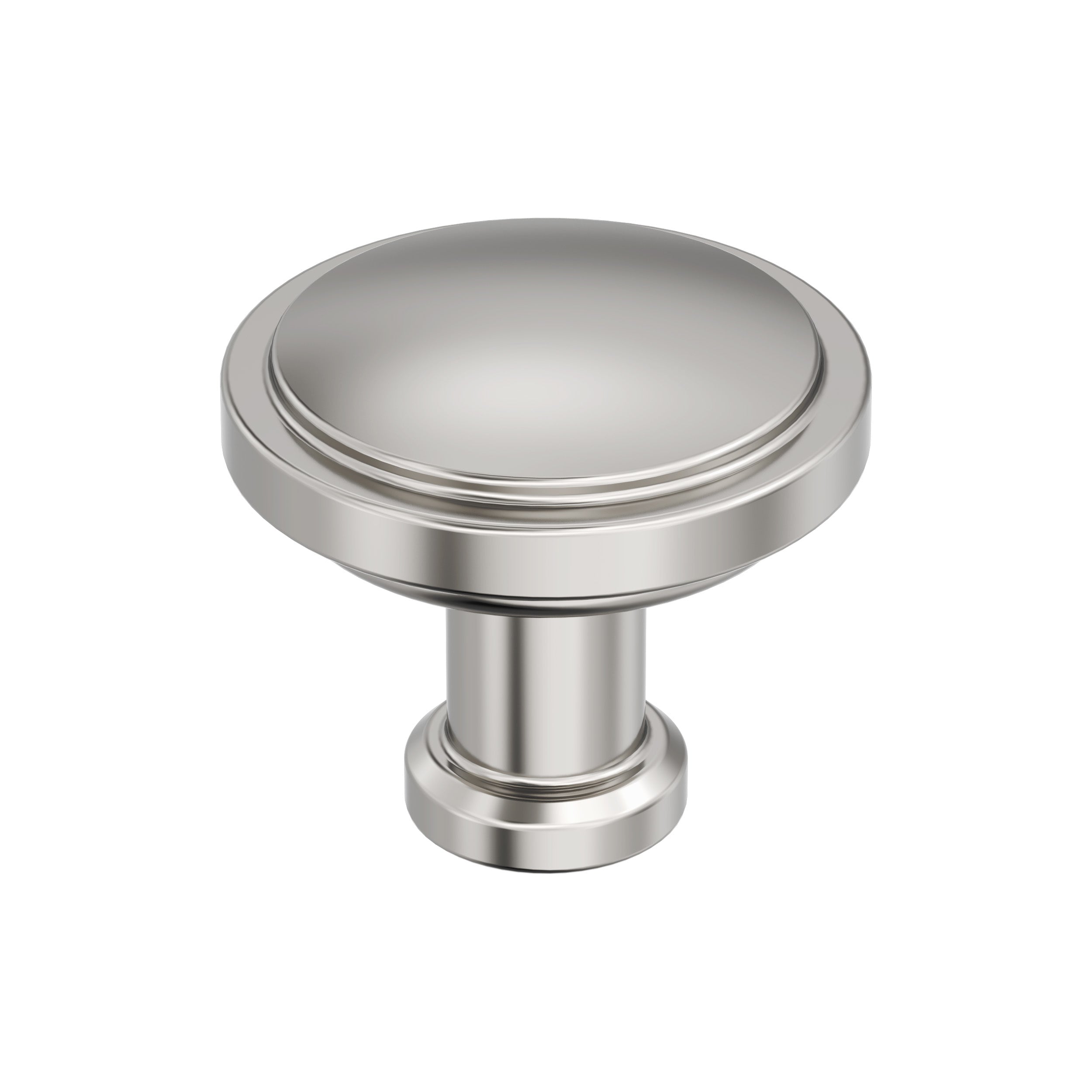 Faircrest 1-1/4 inch (32mm) Diameter Polished Nickel Cabinet Knob