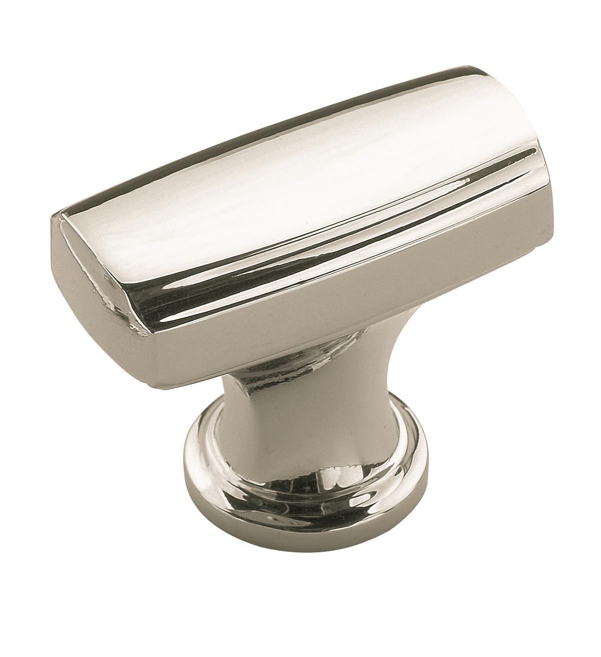 Highland Ridge 1-3/8 inch (35mm) Length Polished Nickel Cabinet Knob