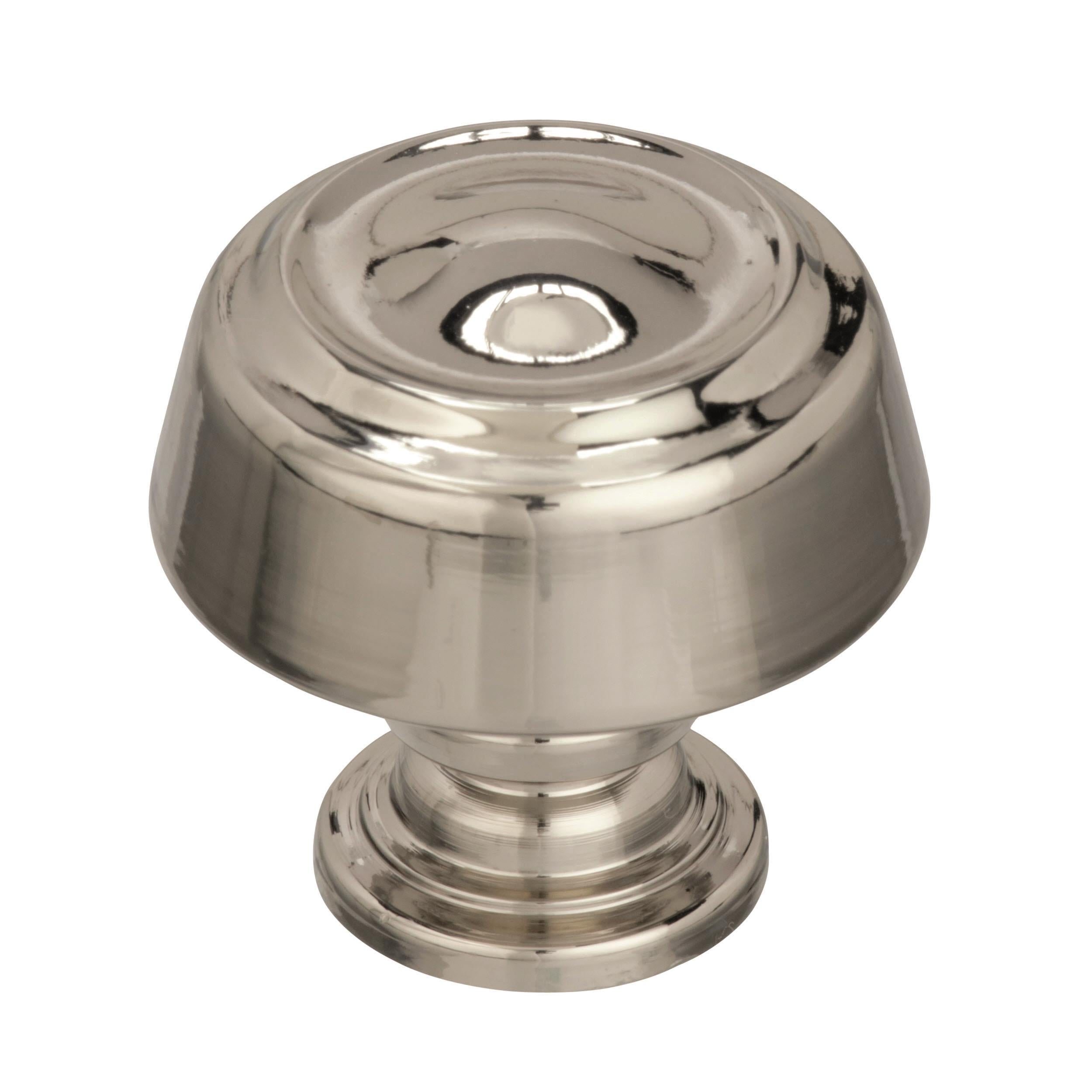 Kane 1-3/16 inch (30mm) Diameter Polished Nickel Cabinet Knob