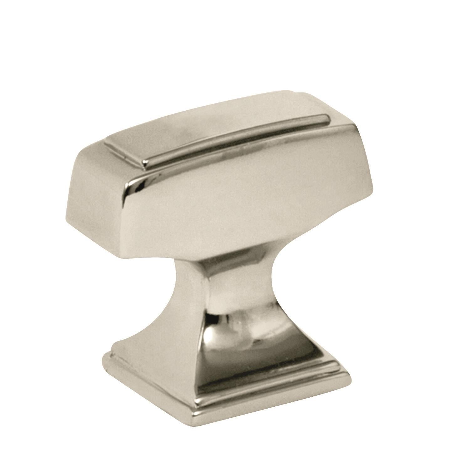 Mulholland 1-1/4 inch (32mm) Length Polished Nickel Cabinet Knob
