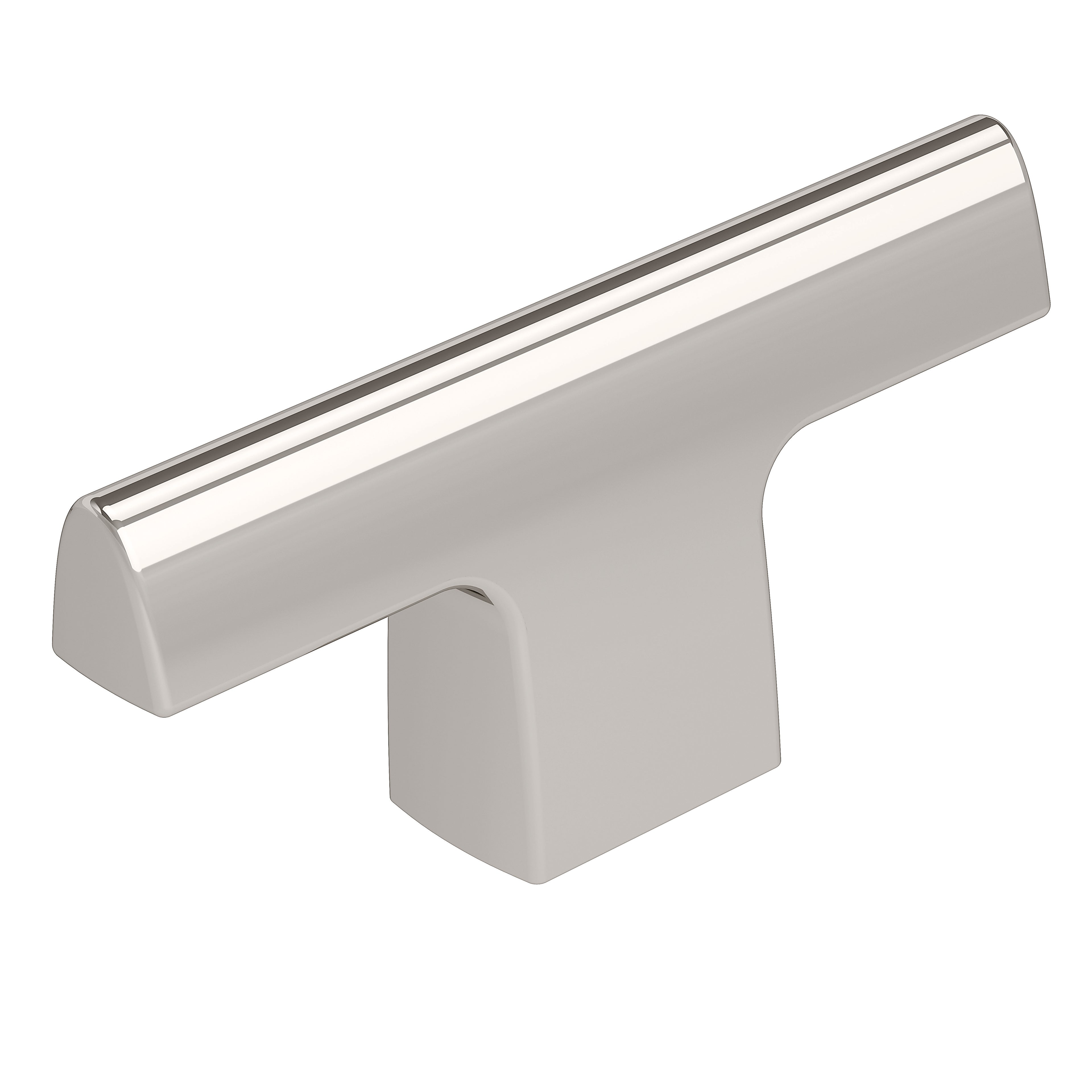 Riva 2-1/2 inch (64mm) Length Polished Nickel Cabinet Knob