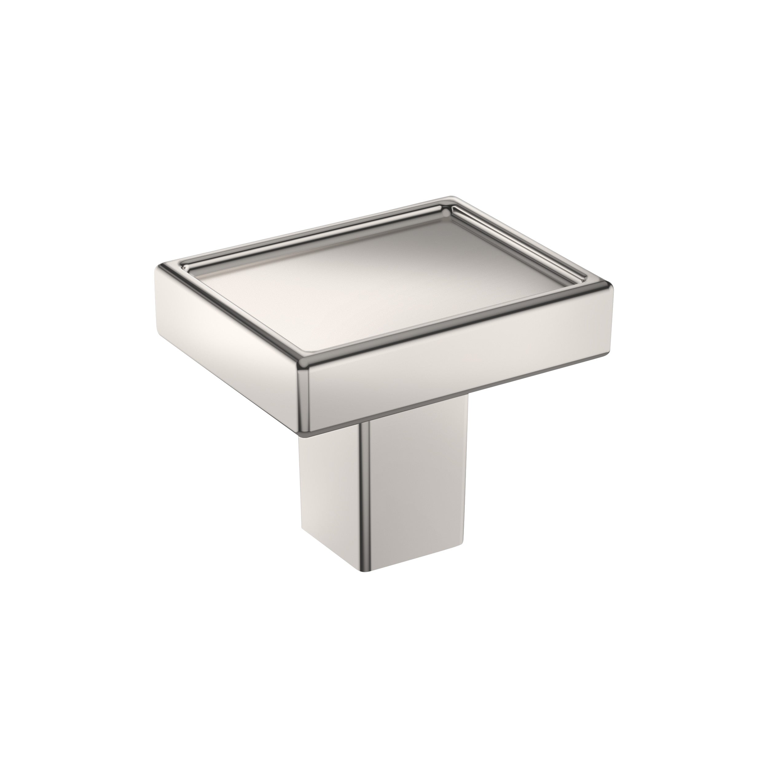 Rockhurst 1-1/4 inch (32mm) Length Polished Nickel Cabinet Knob