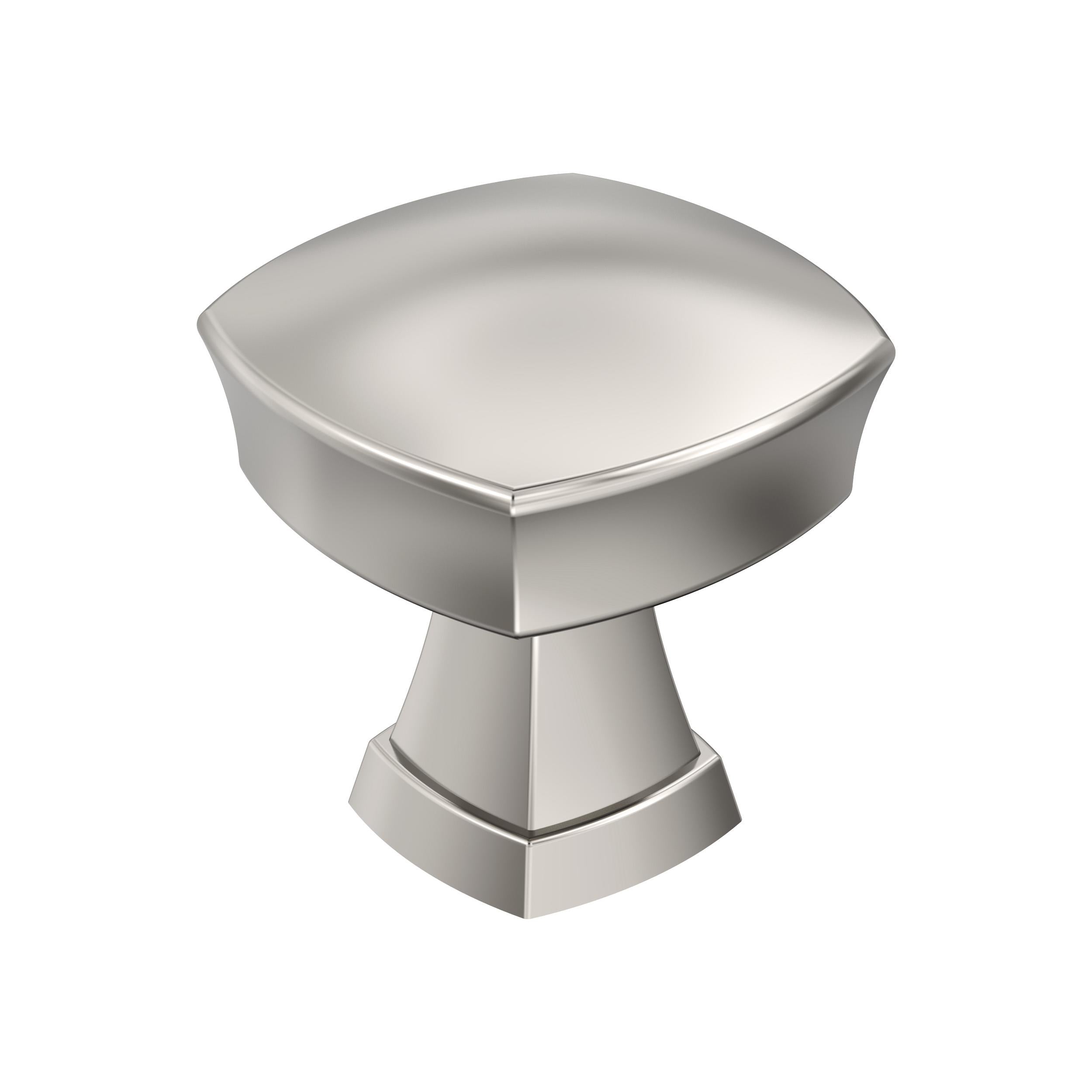 Stature 1-1/4 inch (32mm) Length Polished Nickel Cabinet Knob