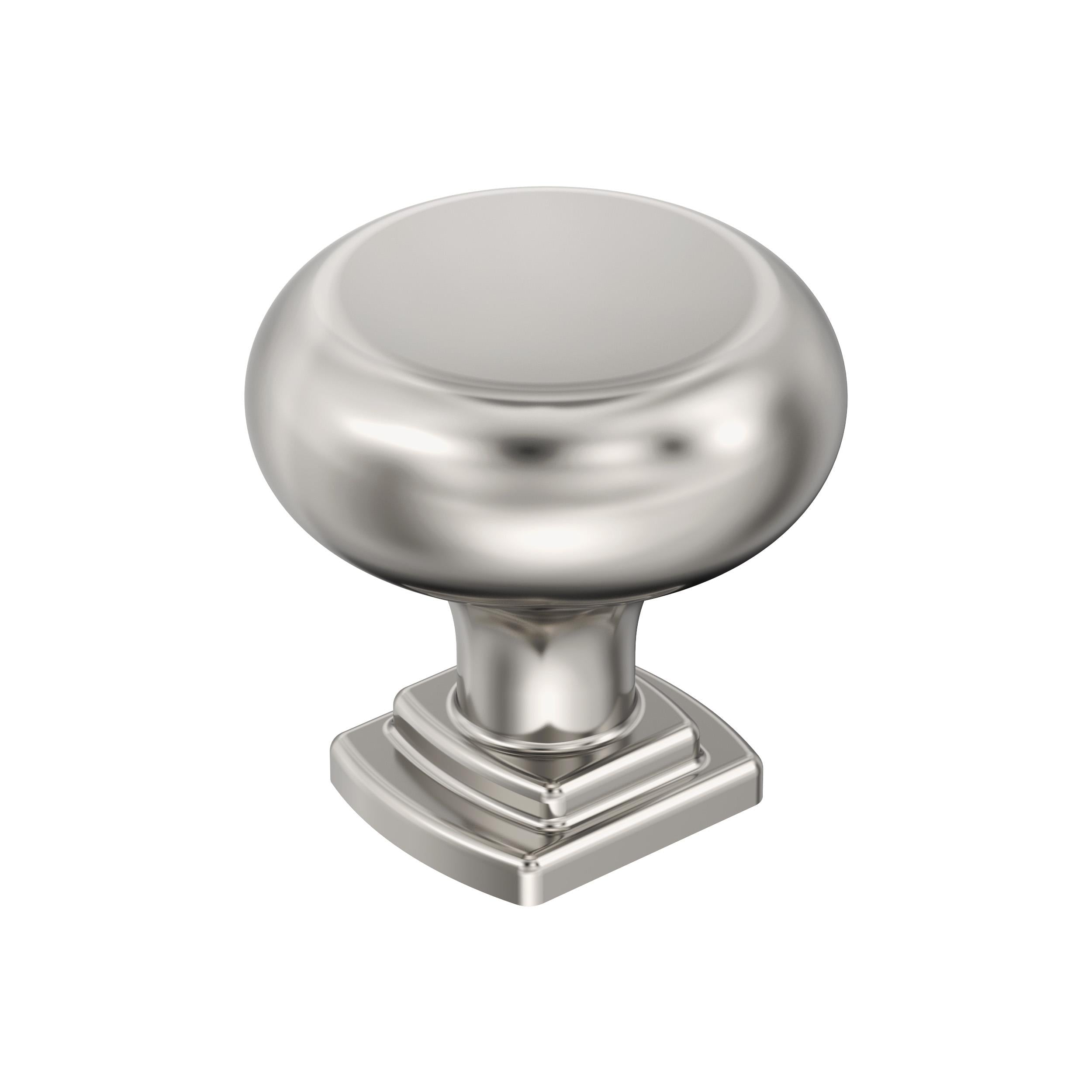Surpass 1-1/4 inch (32mm) Diameter Polished Nickel Cabinet Knob