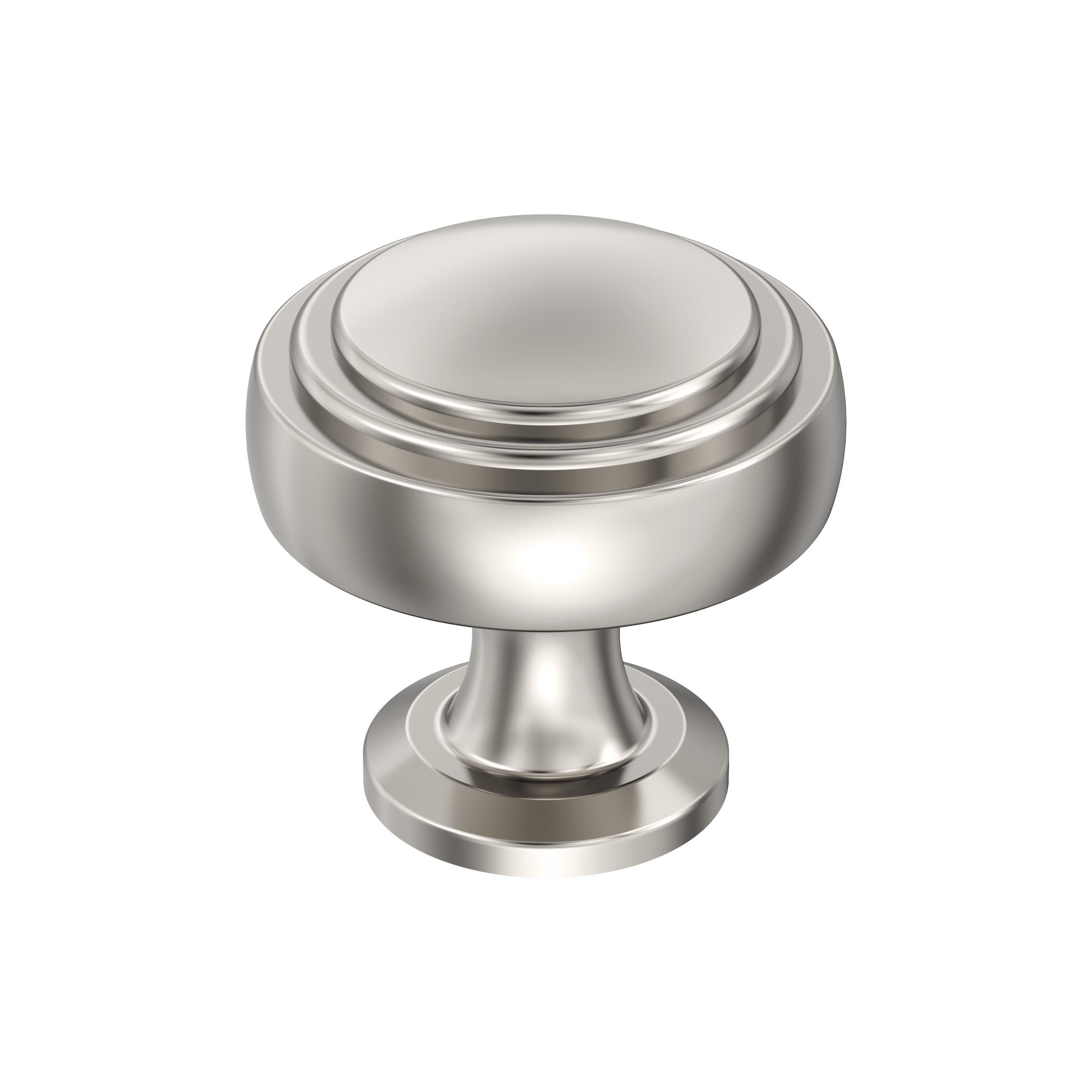 Winsome 1-1/4 inch (32mm) Diameter Polished Nickel Cabinet Knob