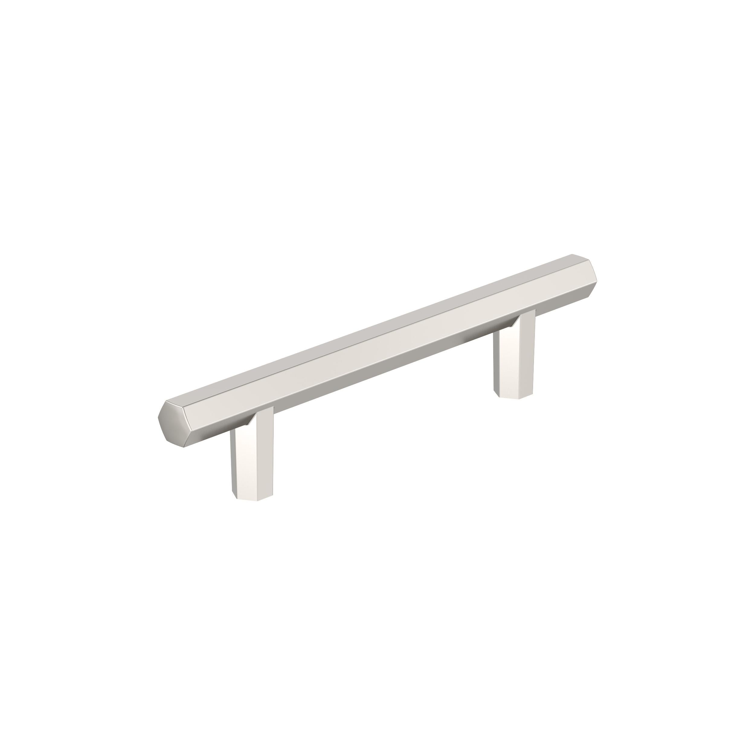 Caliber 3-3/4 inch (96mm) Center-to-Center Polished Nickel Cabinet Pull