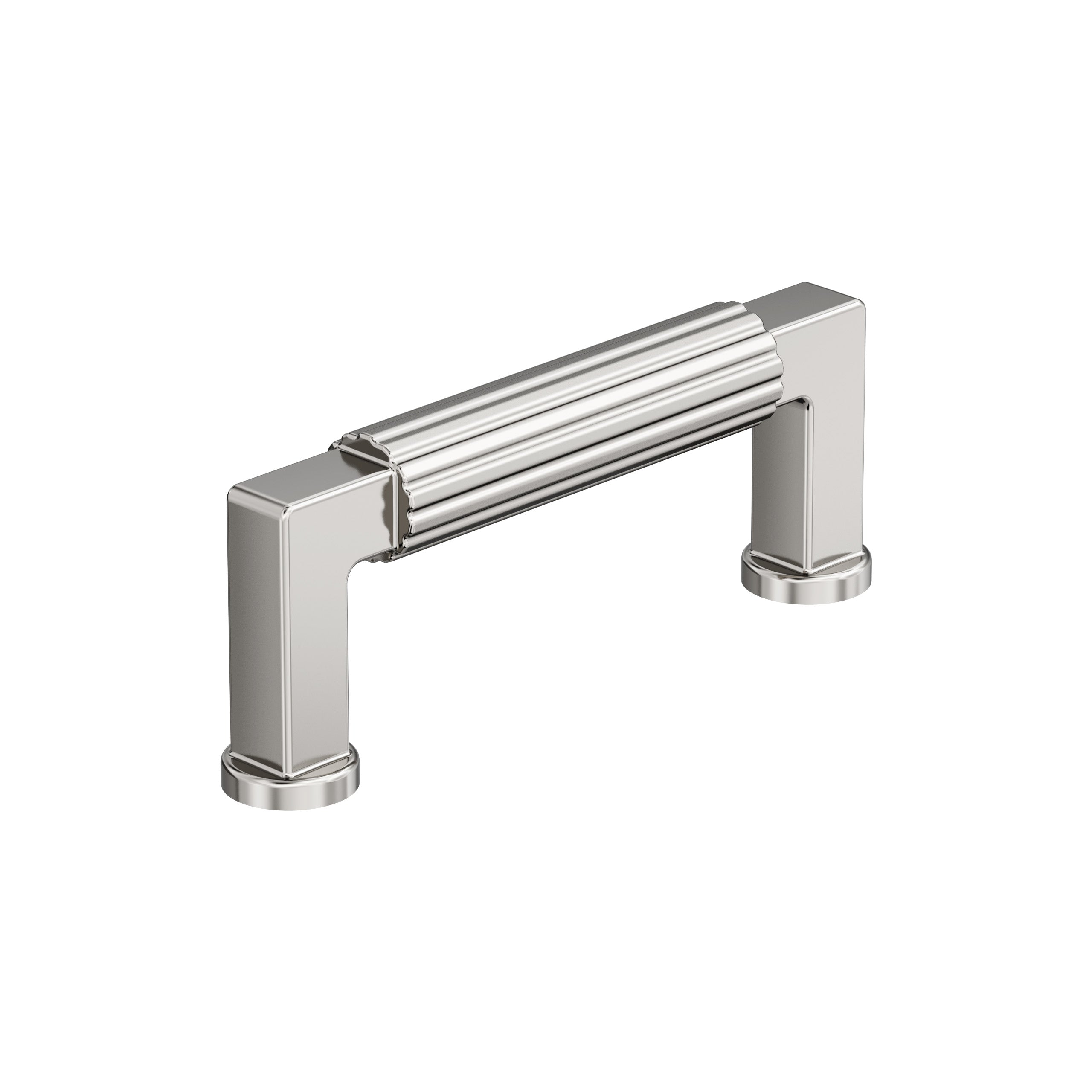 Ballard 3 inch (76mm) Center-to-Center Polished Nickel Cabinet Pull