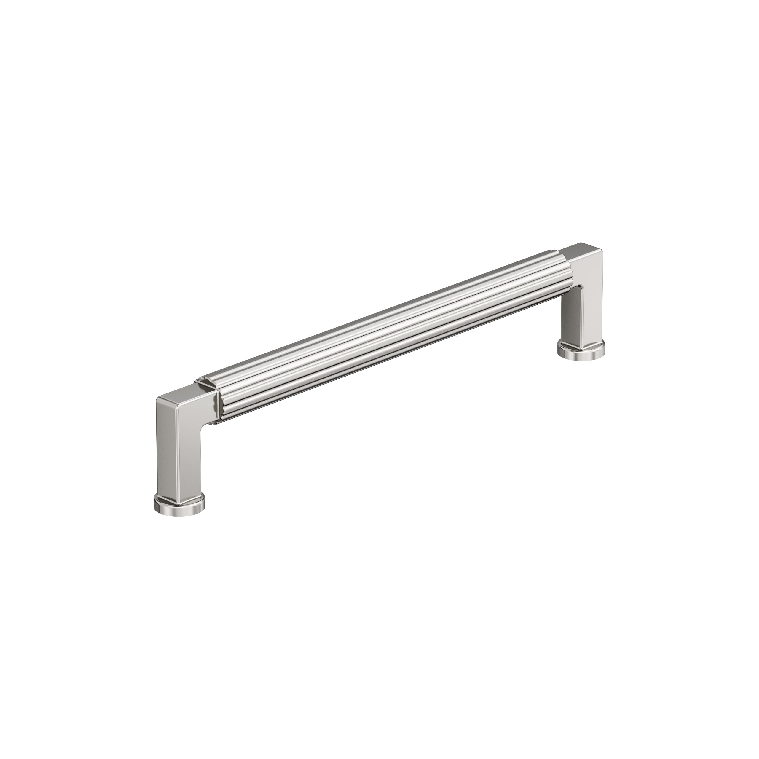 Ballard 6-5/16 inch (160mm) Center-to-Center Polished Nickel Cabinet Pull