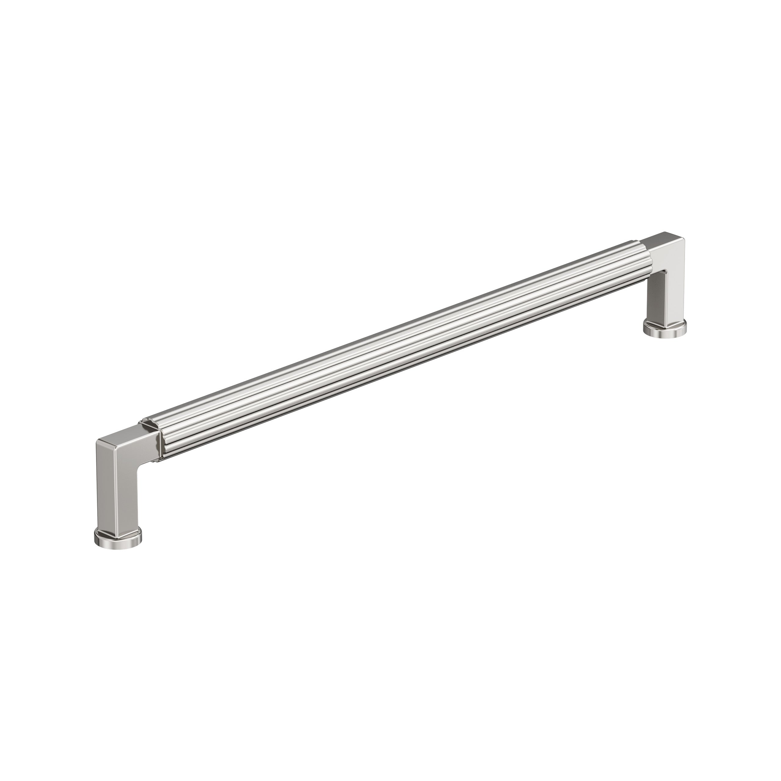 Ballard 10-1/16 inch (256mm) Center-to-Center Polished Nickel Cabinet Pull