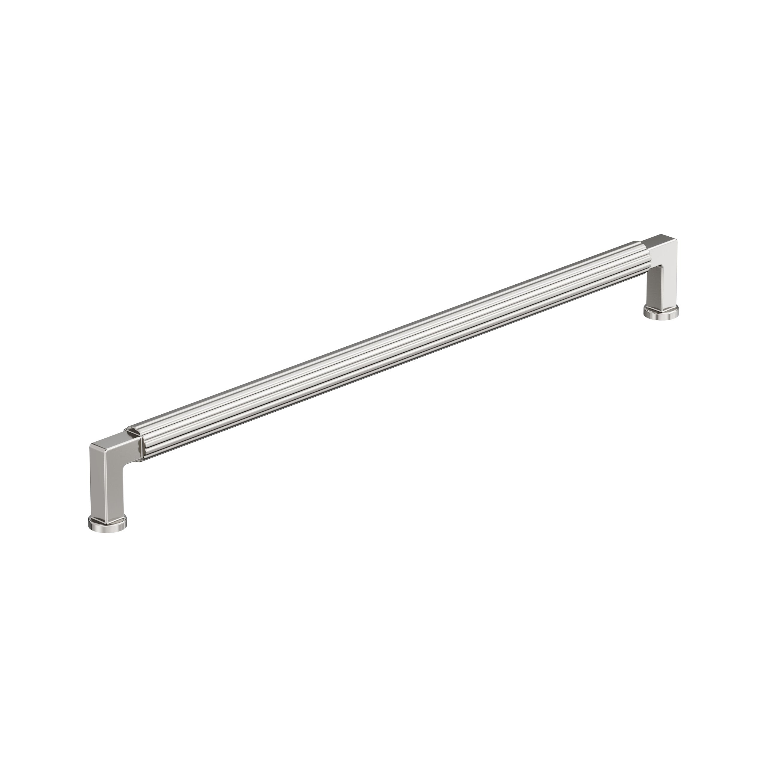 Ballard 12-5/8 inch (320mm) Center-to-Center Polished Nickel Cabinet Pull