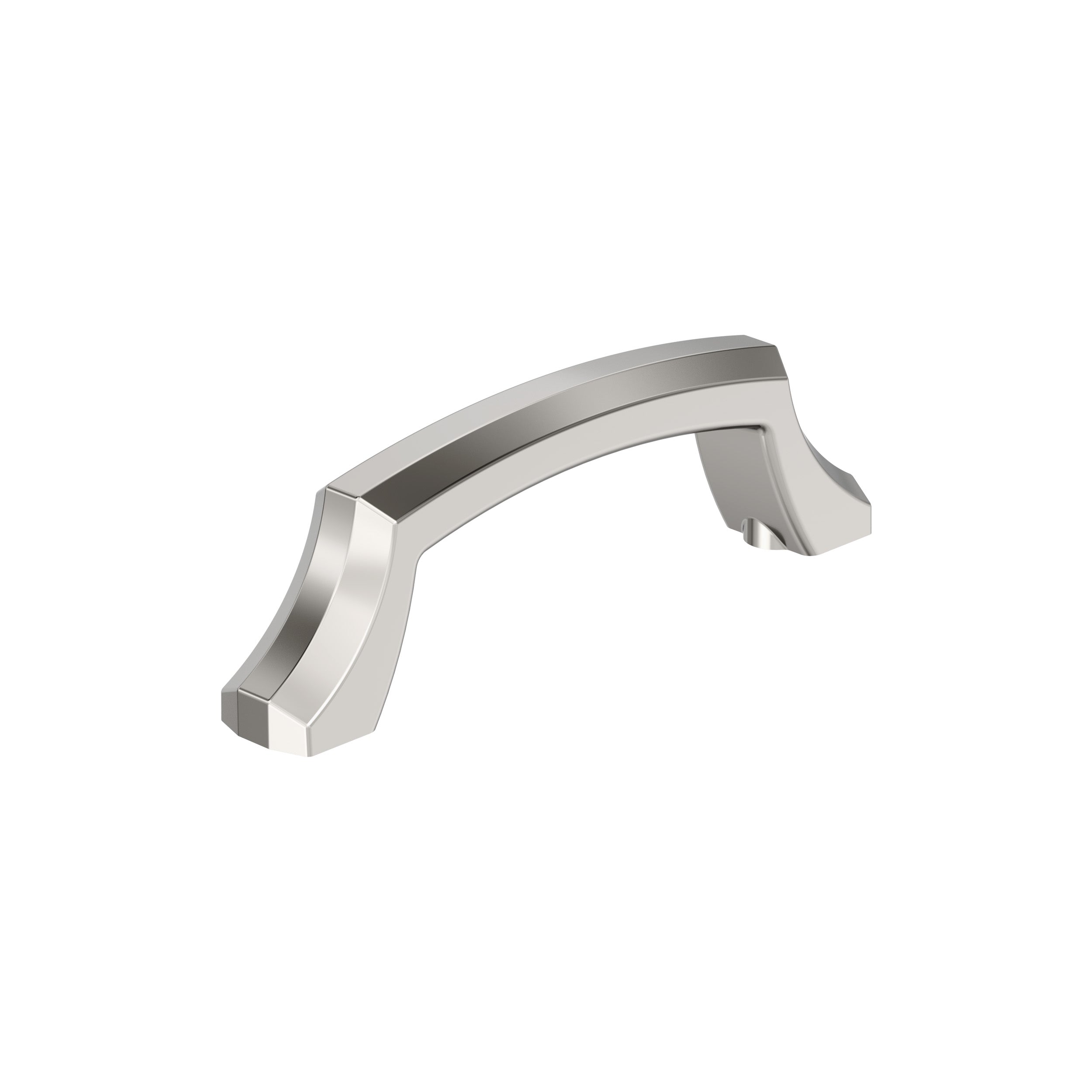 Bellamy 3 inch (76mm) Center-to-Center Polished Nickel Cabinet Pull
