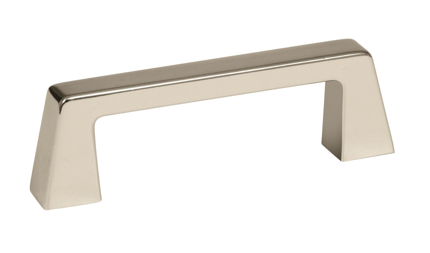 Blackrock 3 inch (76mm) Center-to-Center Polished Nickel Cabinet Pull