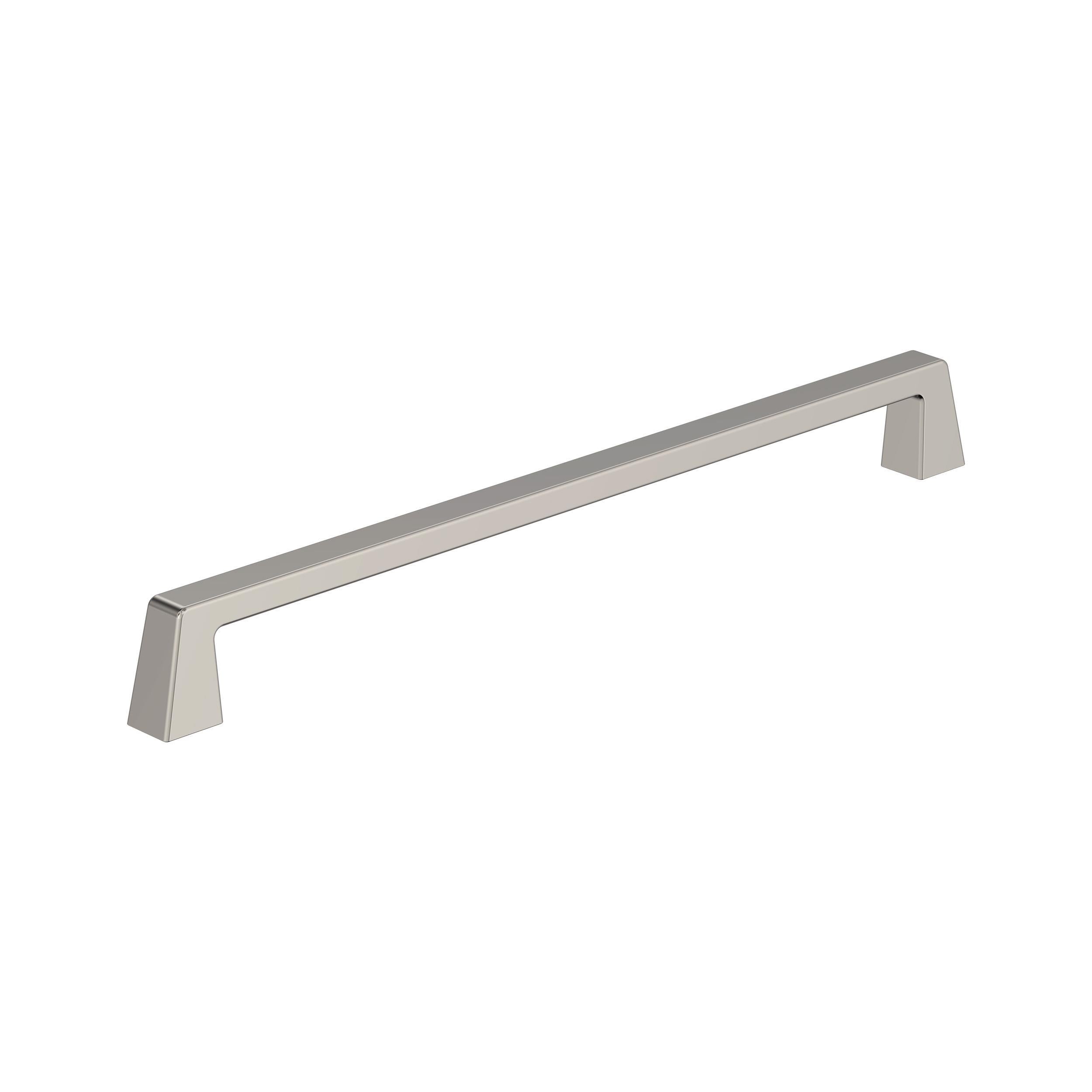 Blackrock 10-1/16 inch (256mm) Center-to-Center Polished Nickel Cabinet Pull