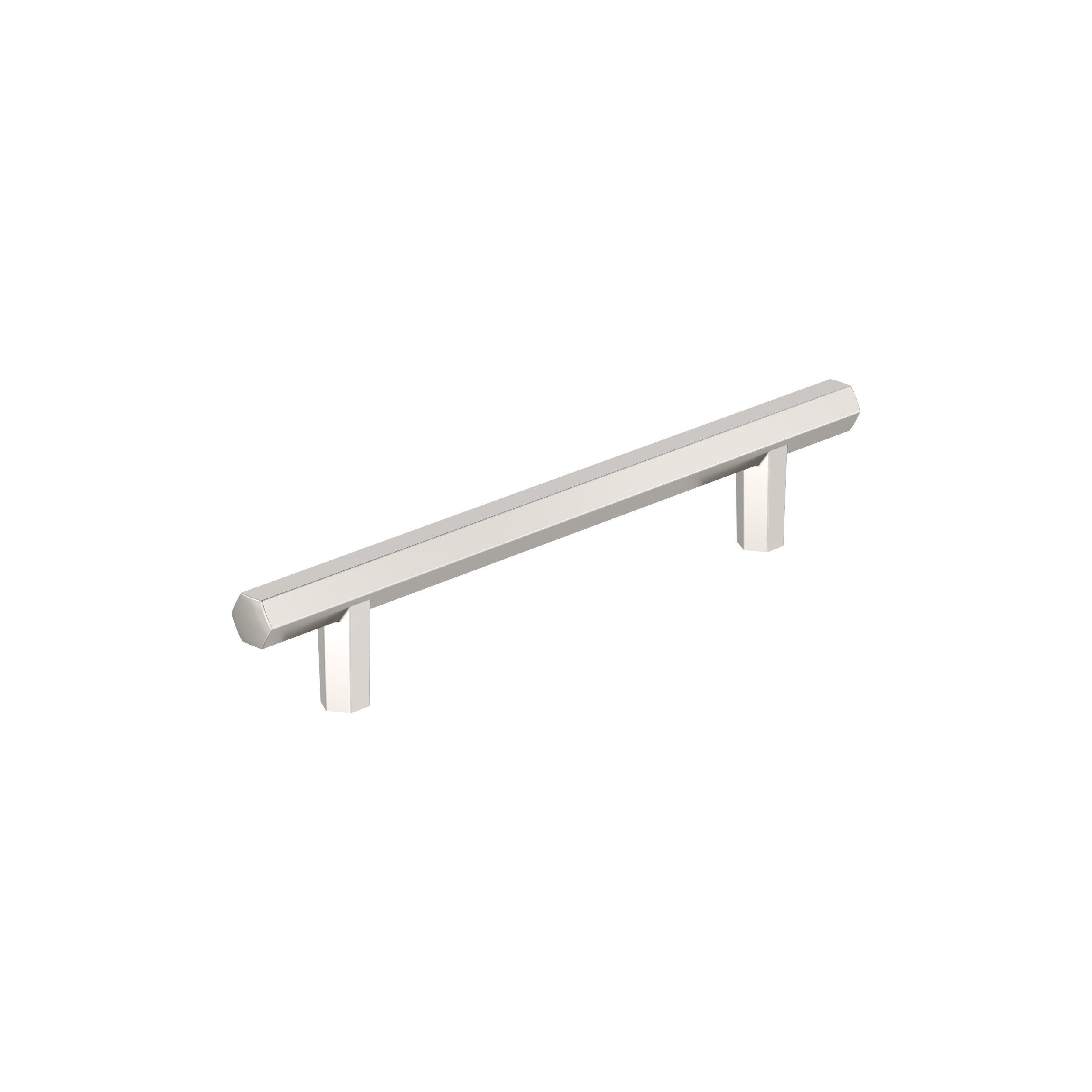 Caliber 5-1/16 inch (128mm) Center-to-Center Polished Nickel Cabinet Pull