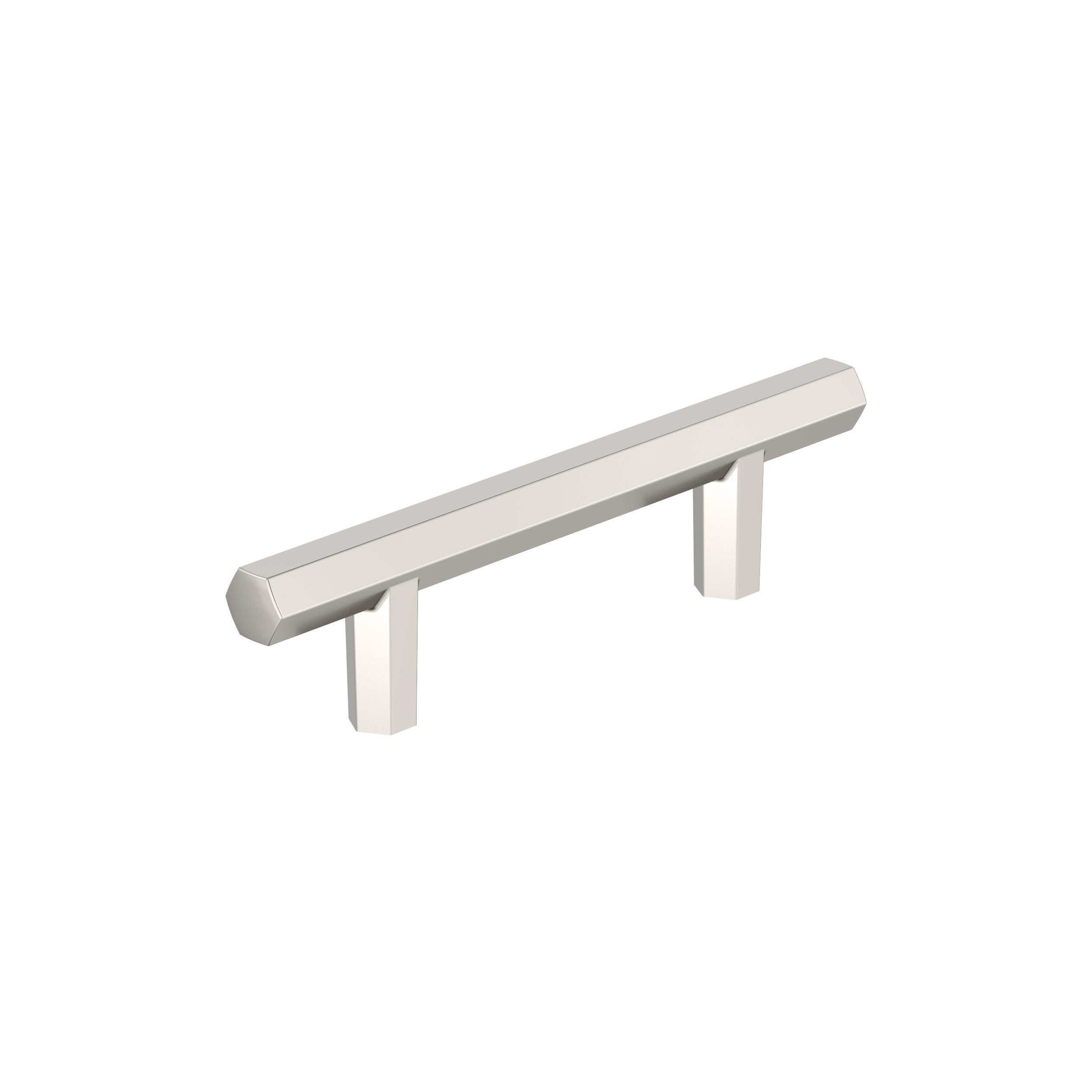 Caliber 3 inch (76mm) Center-to-Center Polished Nickel Cabinet Pull
