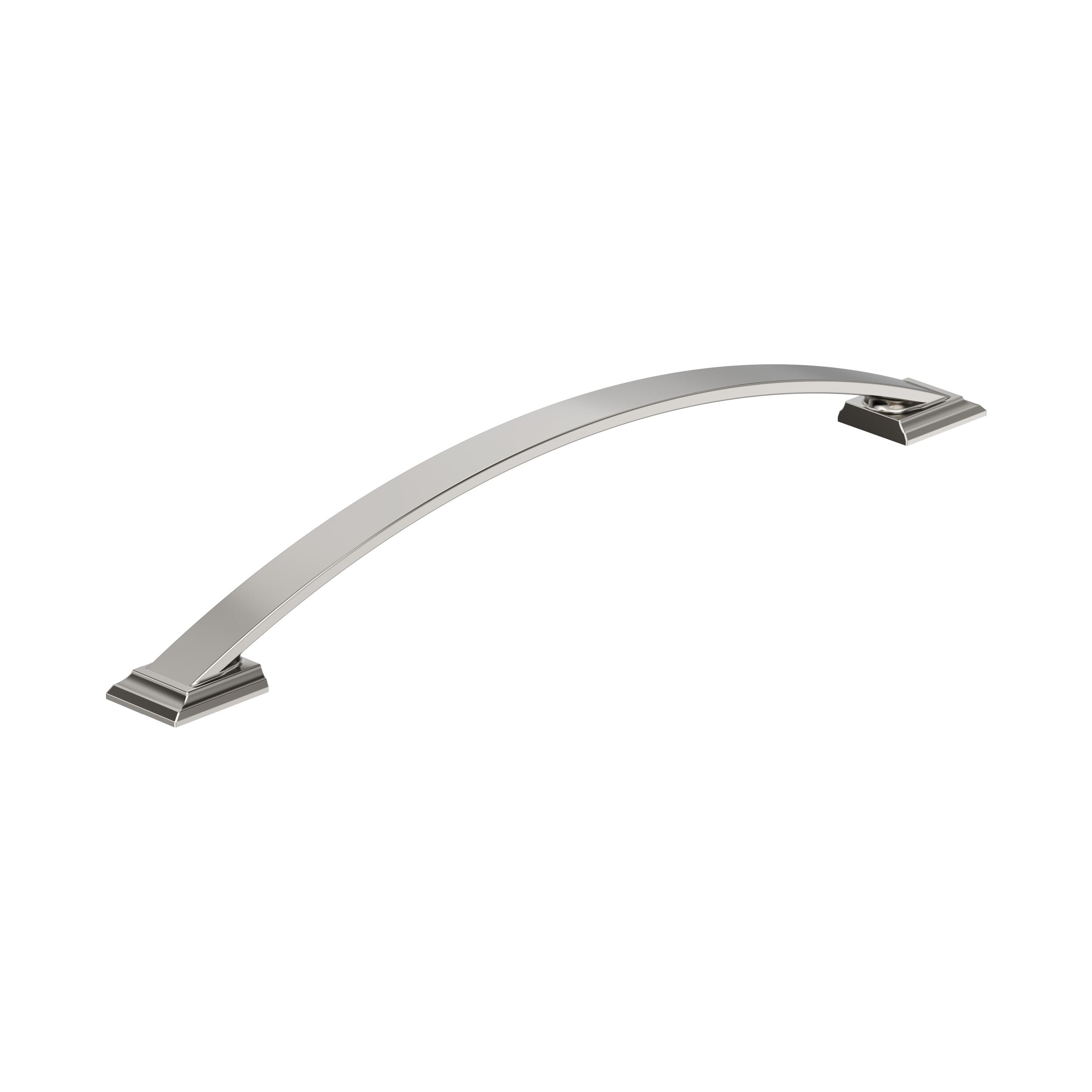 Candler 10-1/16 inch (256mm) Center-to-Center Polished Nickel Cabinet Pull