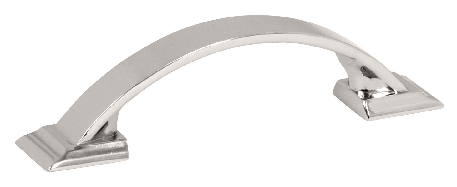 Candler 6-5/16 inch (160mm) Center-to-Center Polished Nickel Cabinet Pull