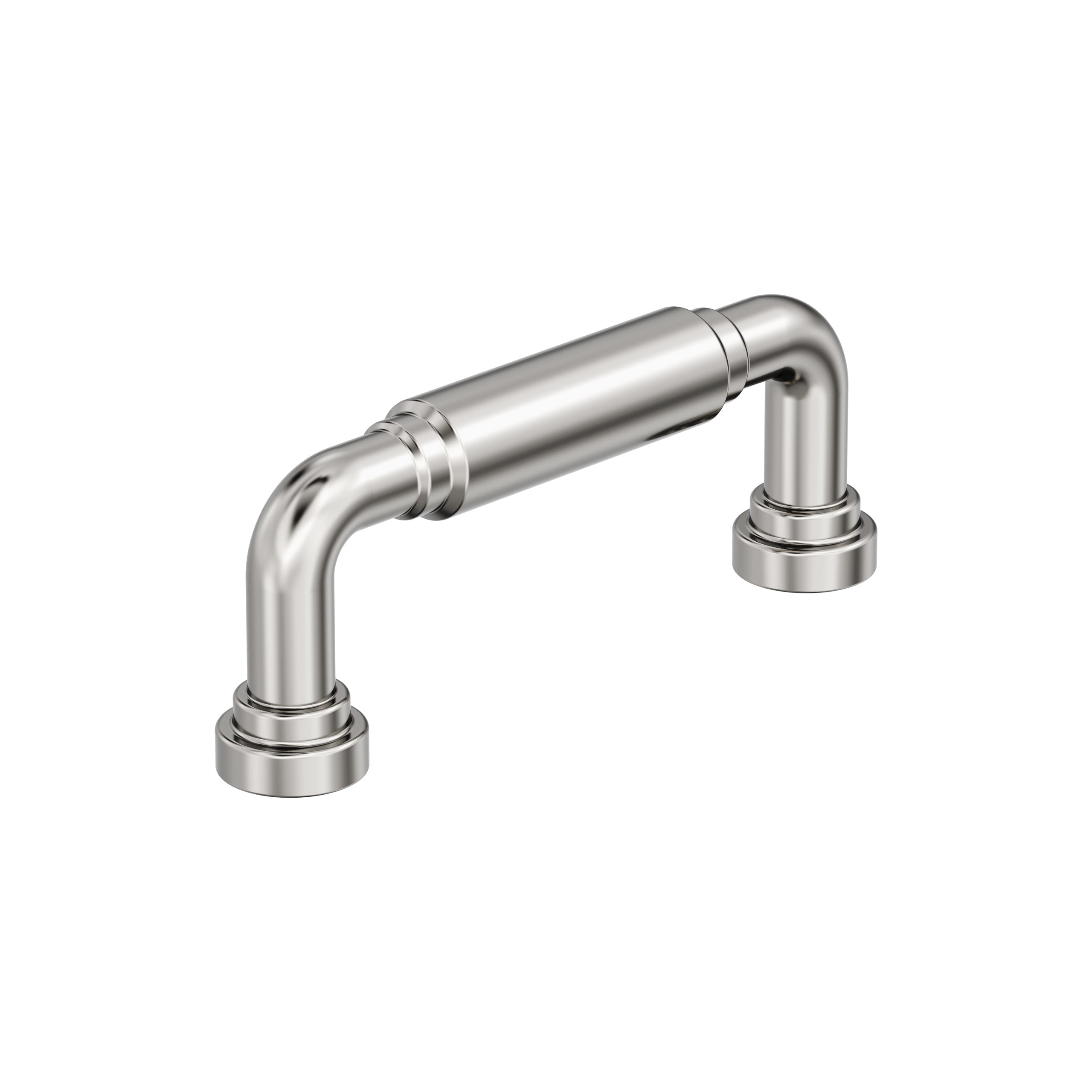 Coble 3 inch (76mm) Center-to-Center Polished Nickel Cabinet Pull