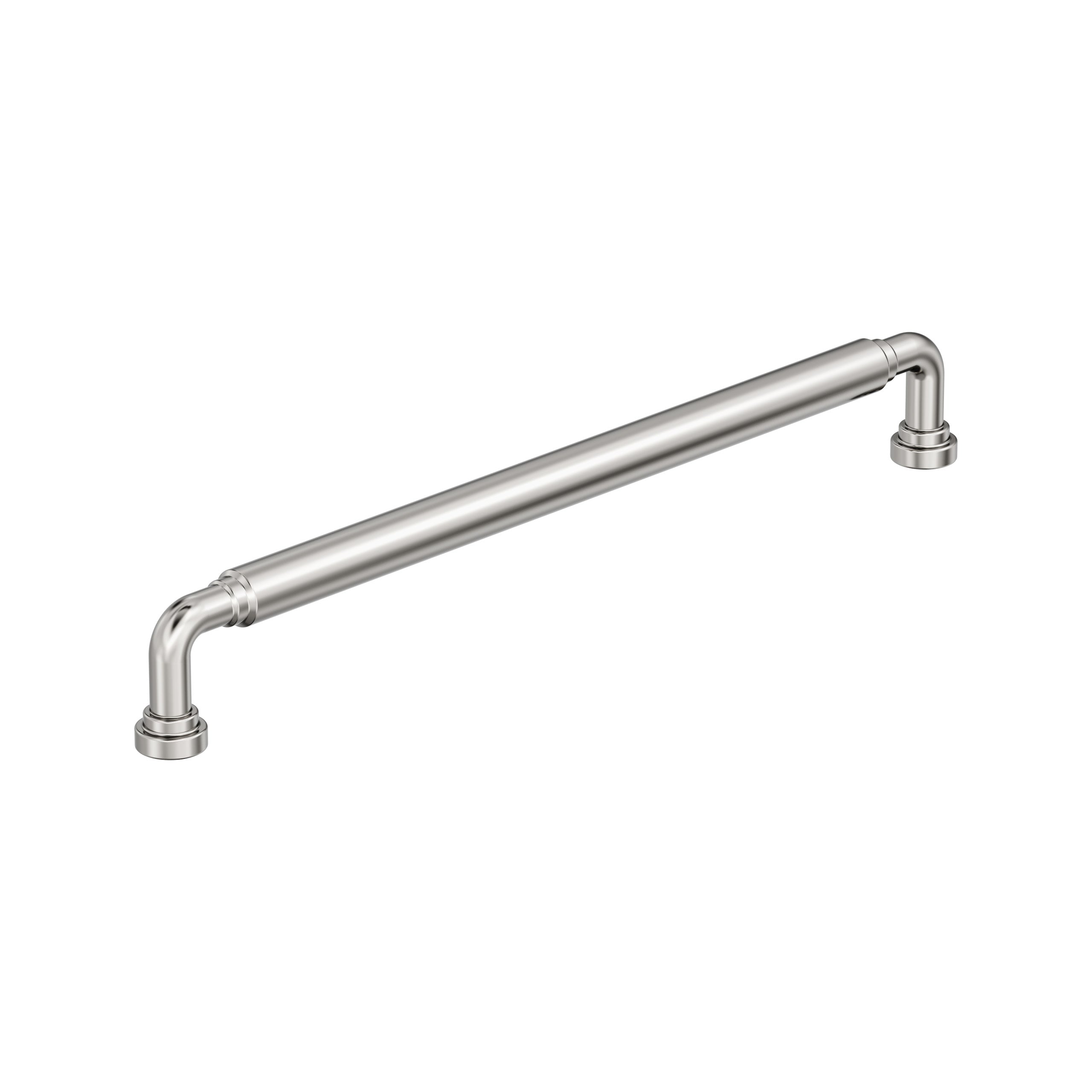 Coble 10-1/16 inch (256mm) Center-to-Center Polished Nickel Cabinet Pull