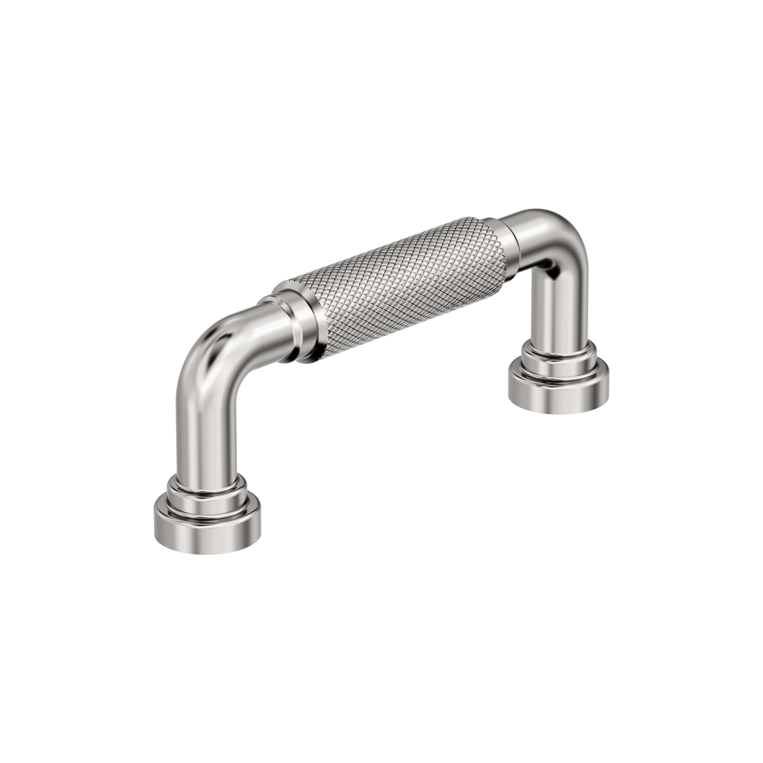 Collet 3 inch (76mm) Center-to-Center Polished Nickel Cabinet Pull
