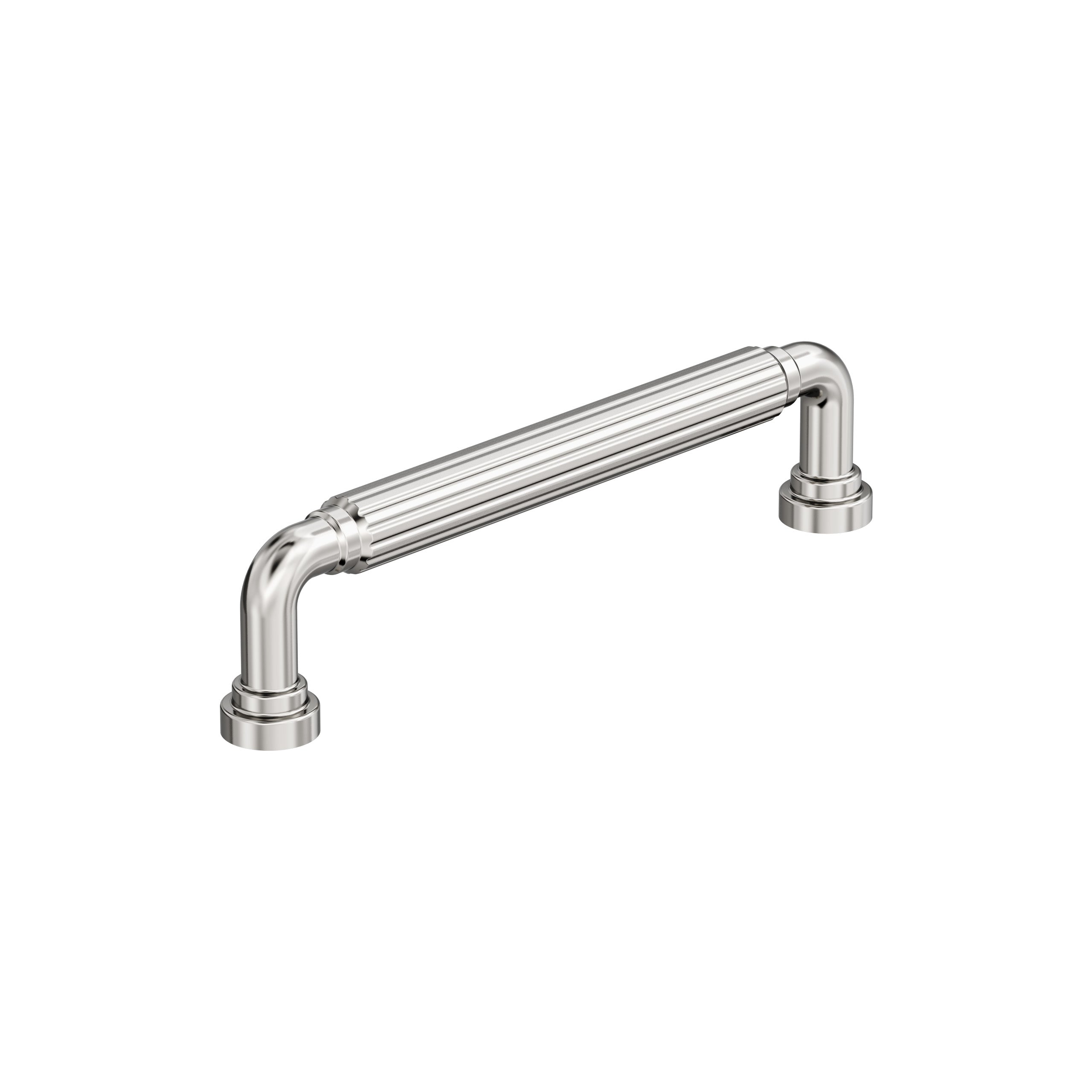 Cowrie 5-1/16 inch (128mm) Center-to-Center Polished Nickel Cabinet Pull