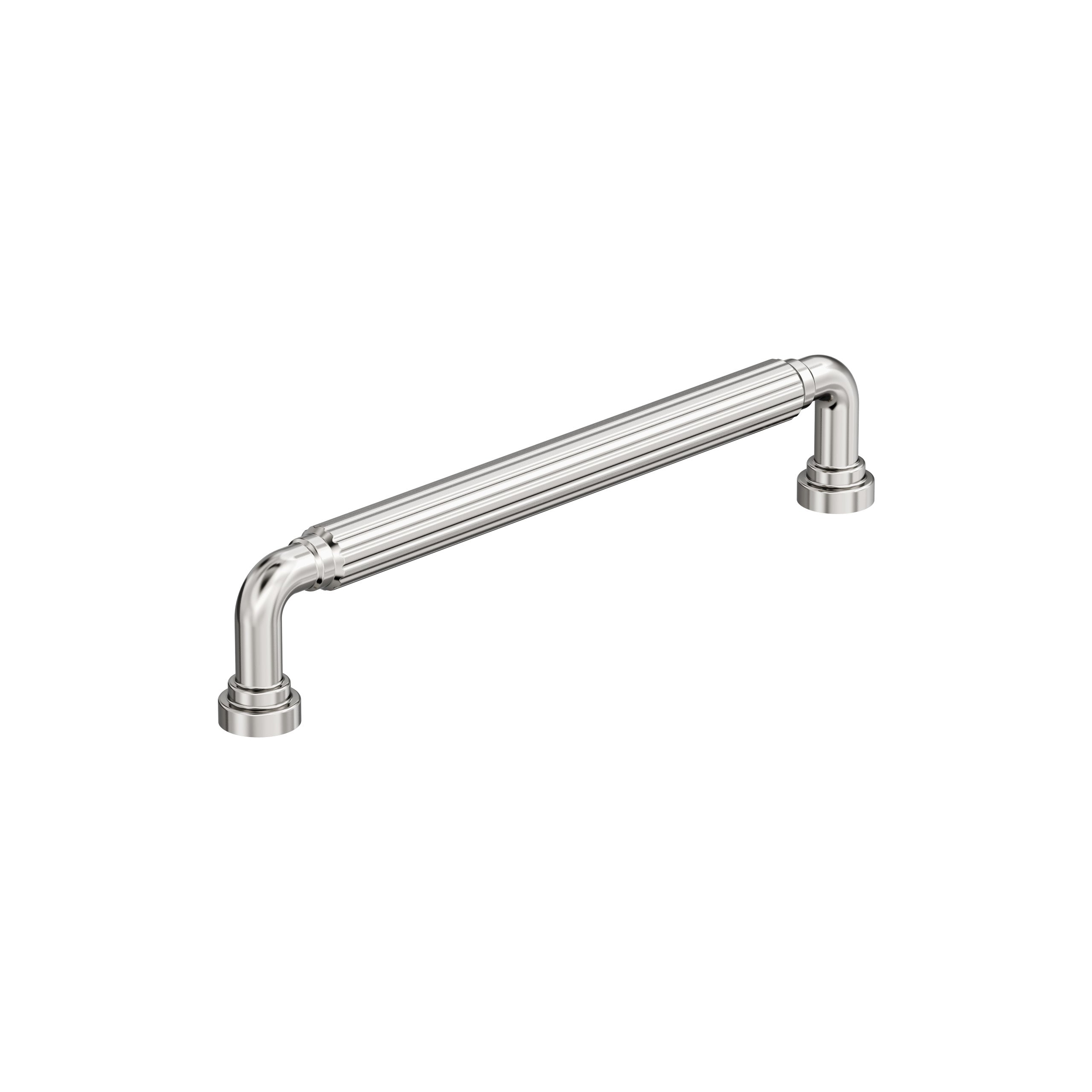 Cowrie 6-5/16 inch (160mm) Center-to-Center Polished Nickel Cabinet Pull
