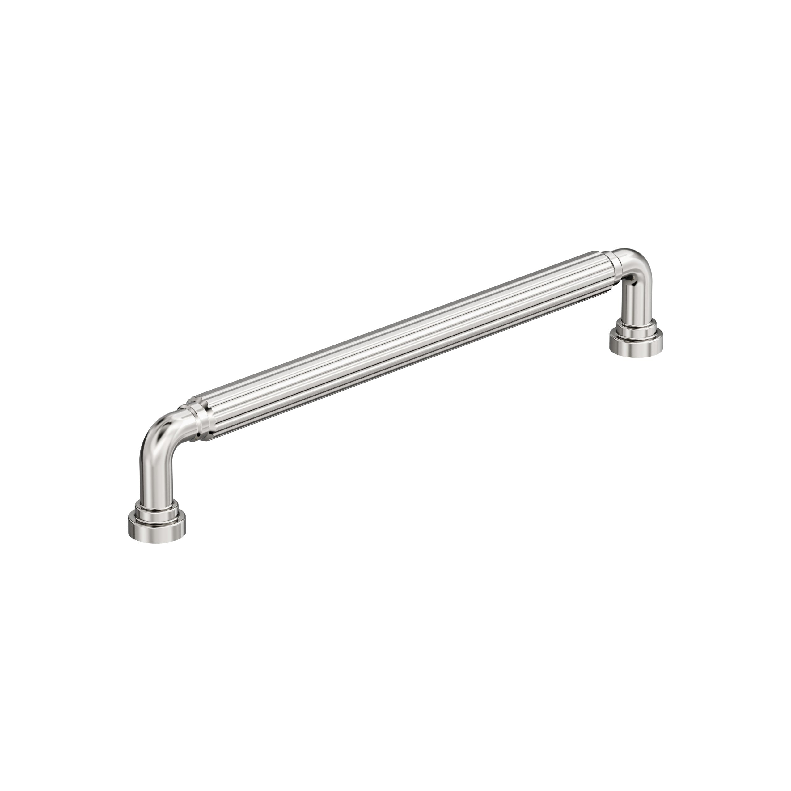 Cowrie 7-9/16 inch (192mm) Center-to-Center Polished Nickel Cabinet Pull