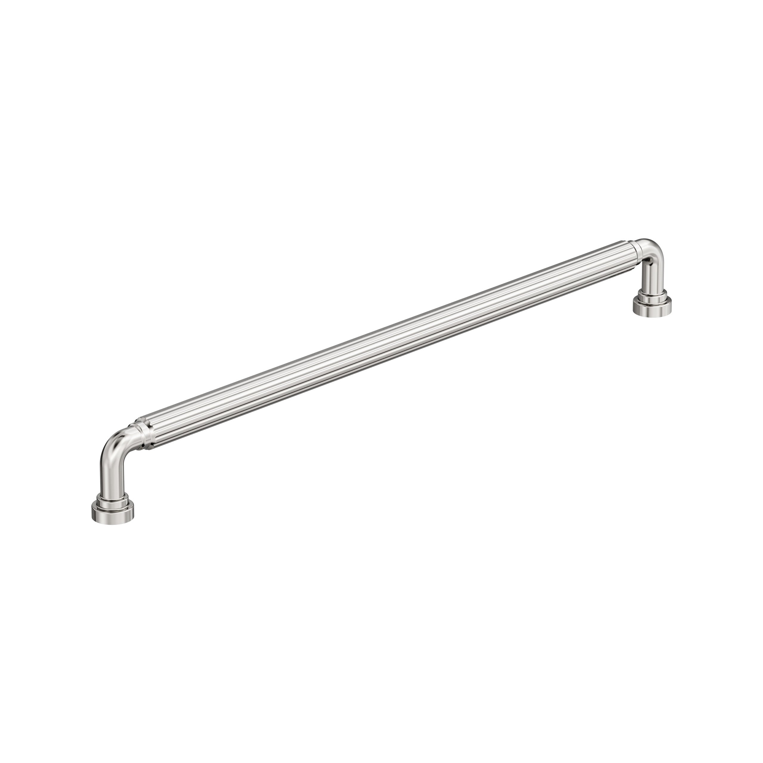 Cowrie 12-5/8 inch (320mm) Center-to-Center Polished Nickel Cabinet Pull
