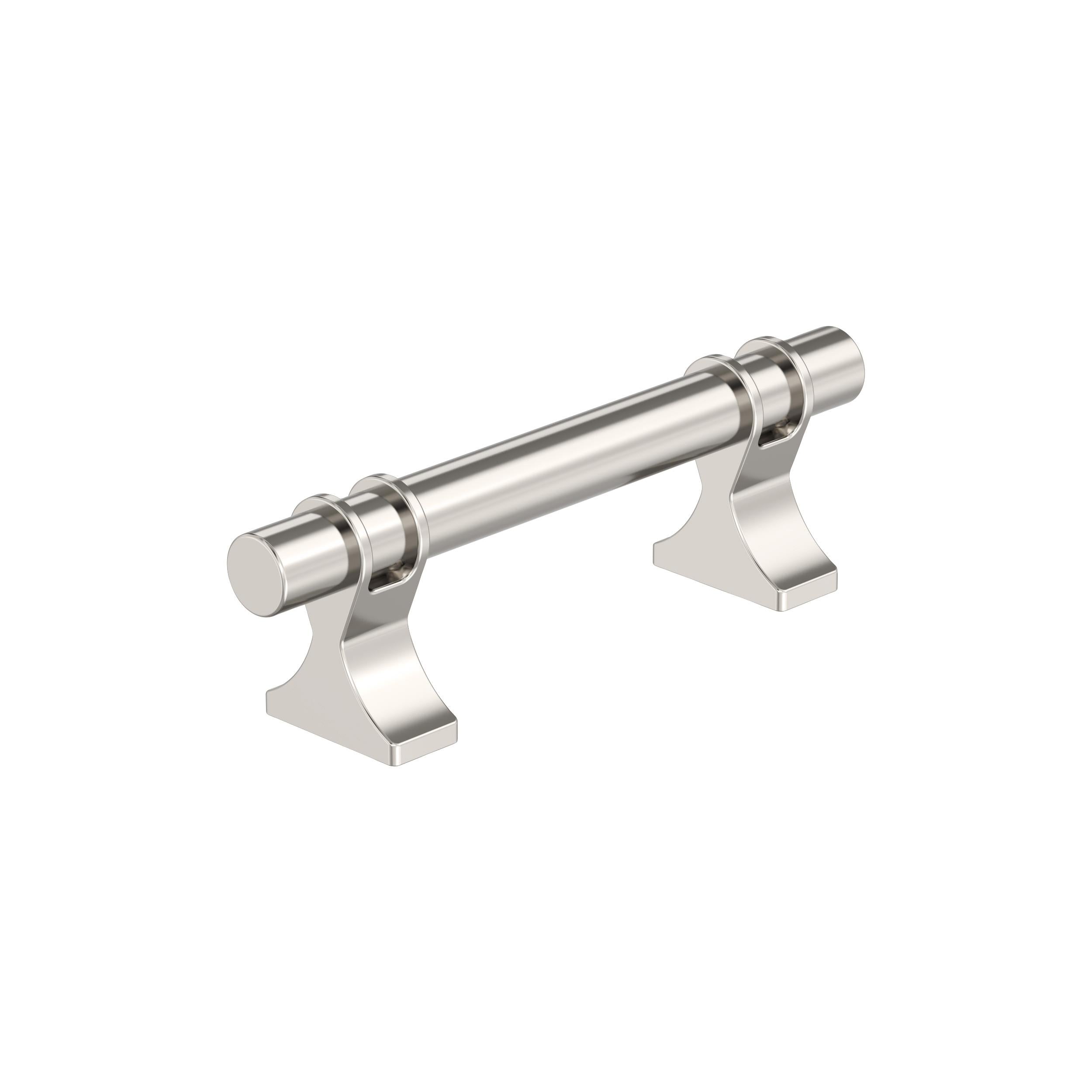 Davenport 3 inch (76mm) Center-to-Center Polished Nickel Cabinet Pull